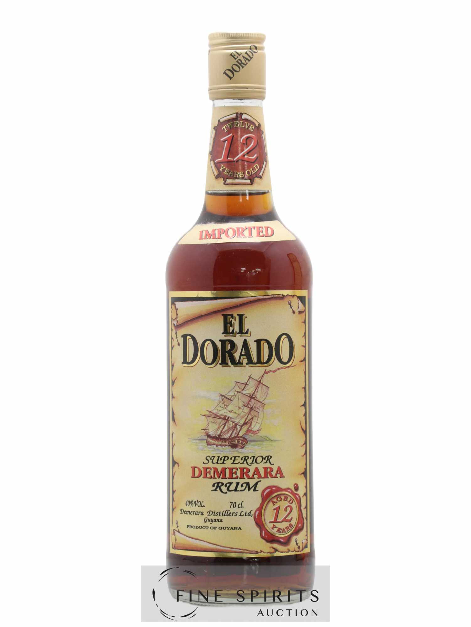 El Dorado 12 years Of. Superior - Lot de 1 bouteille - 1