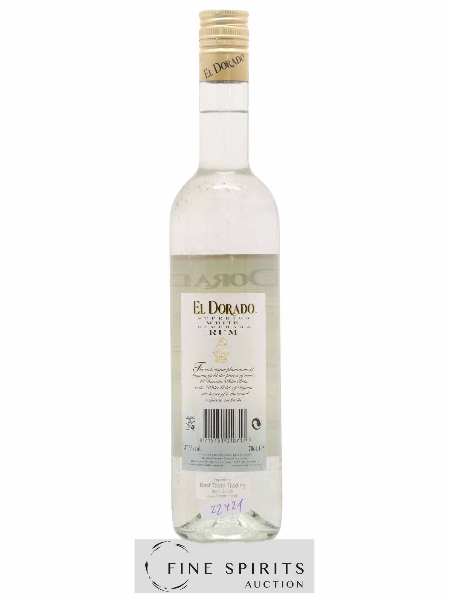 El Dorado Of. Superior White Demerara (sans prix de réserve) - Lot de 1 bouteille - 1