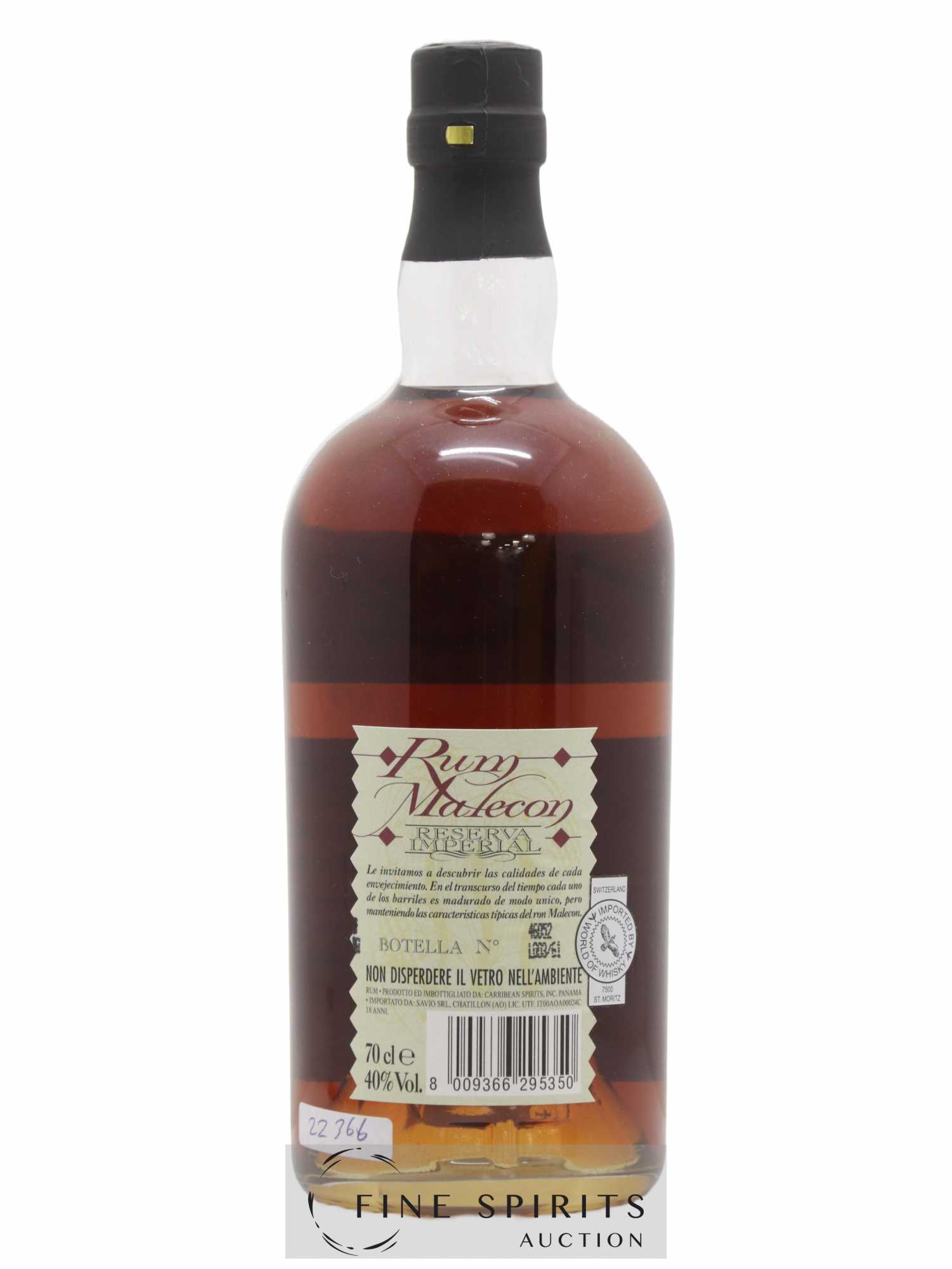 Malecon 18 years Of. Reserva Imperial (sans prix de réserve) - Lot de 1 bouteille - 1