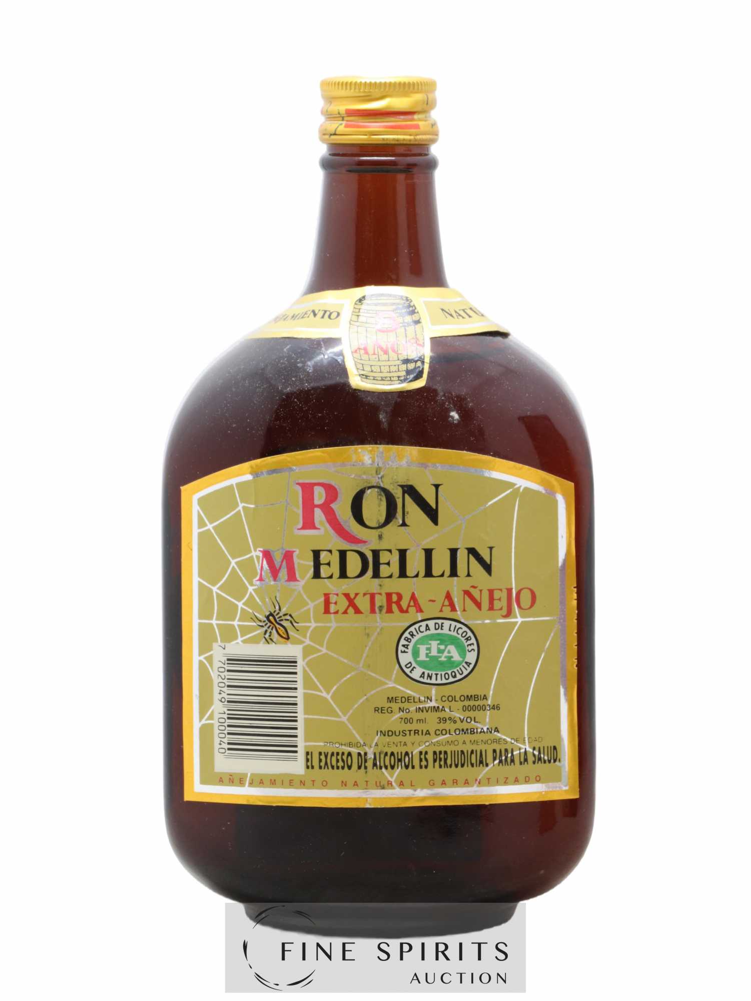 Medellin 8 years Of. Extra-Anejo (sans prix de réserve) - Lot de 1 bouteille - 1