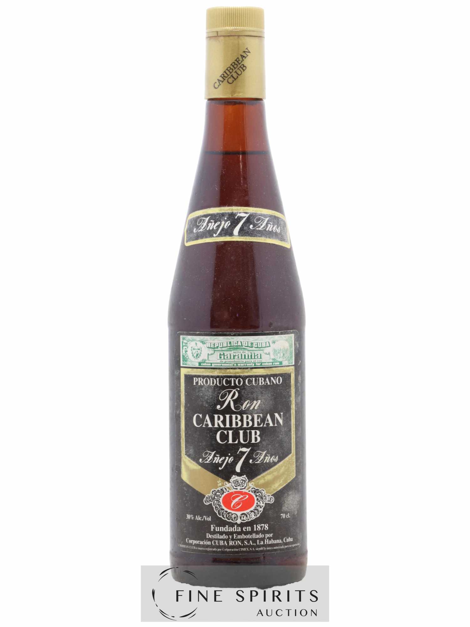 Caribbean Club 7 years Of. Velier Import (sans prix de réserve) - Lot de 1 bouteille - 0