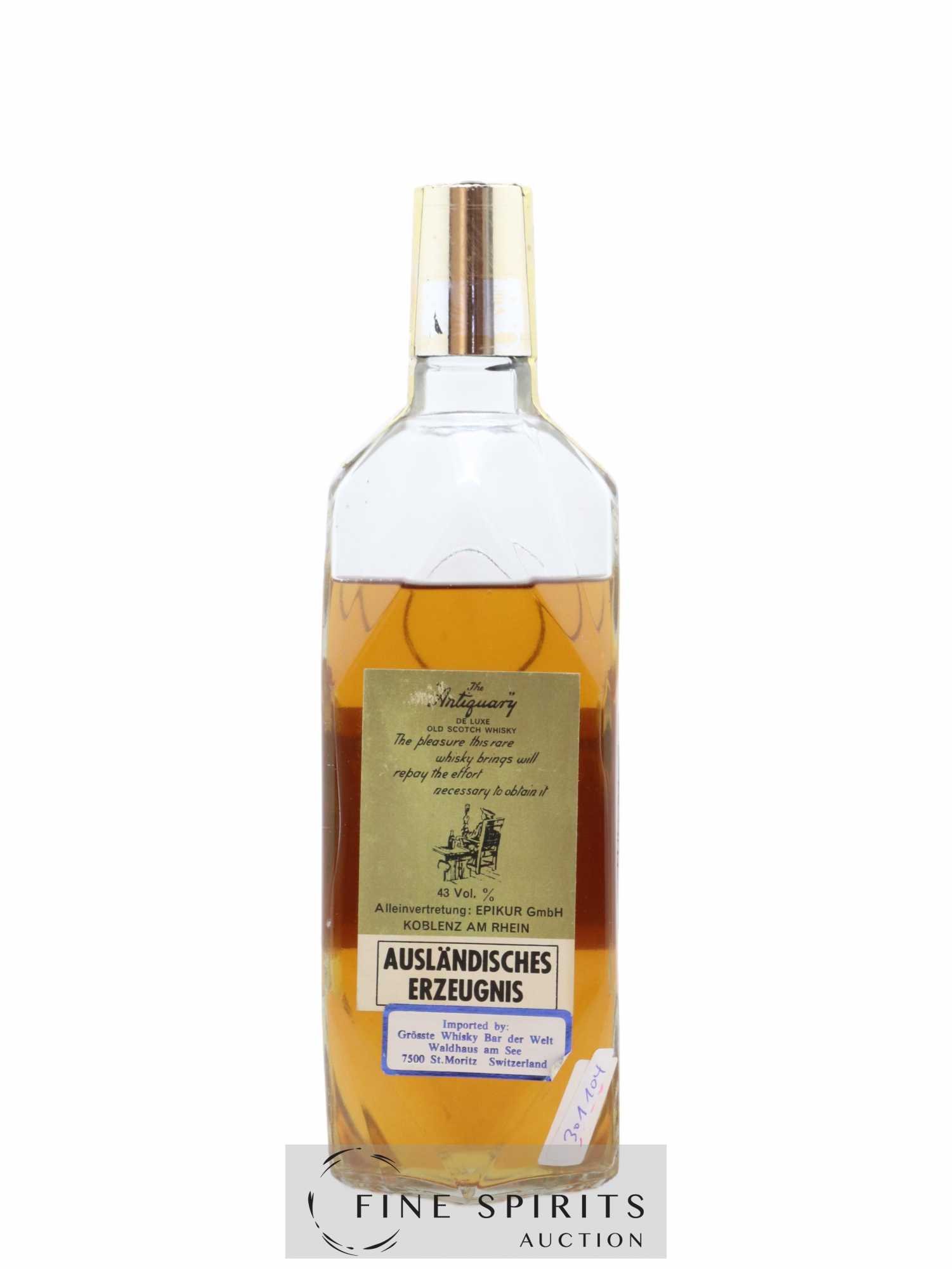 The Antiquary 12 years Of. De Luxe Old Epikur GmbH (sans prix de réserve) - Lot de 1 bouteille - 1