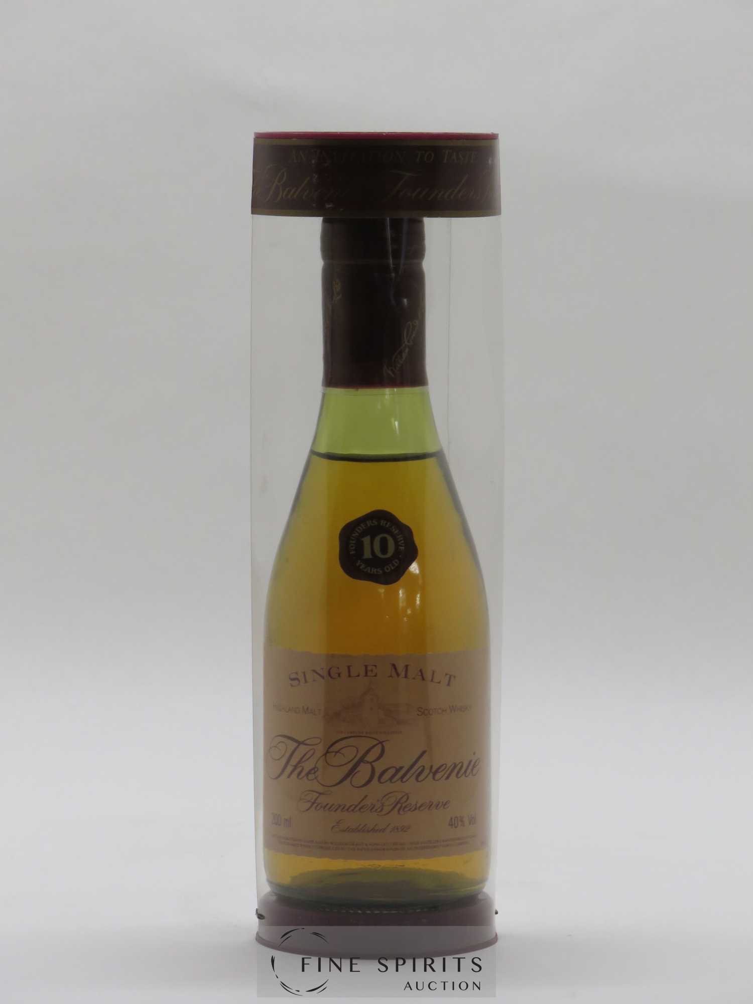 Balvenie (The) 10 years Of. Founders Reserve Cognac Shape - Lot de 1 bouteille - 0