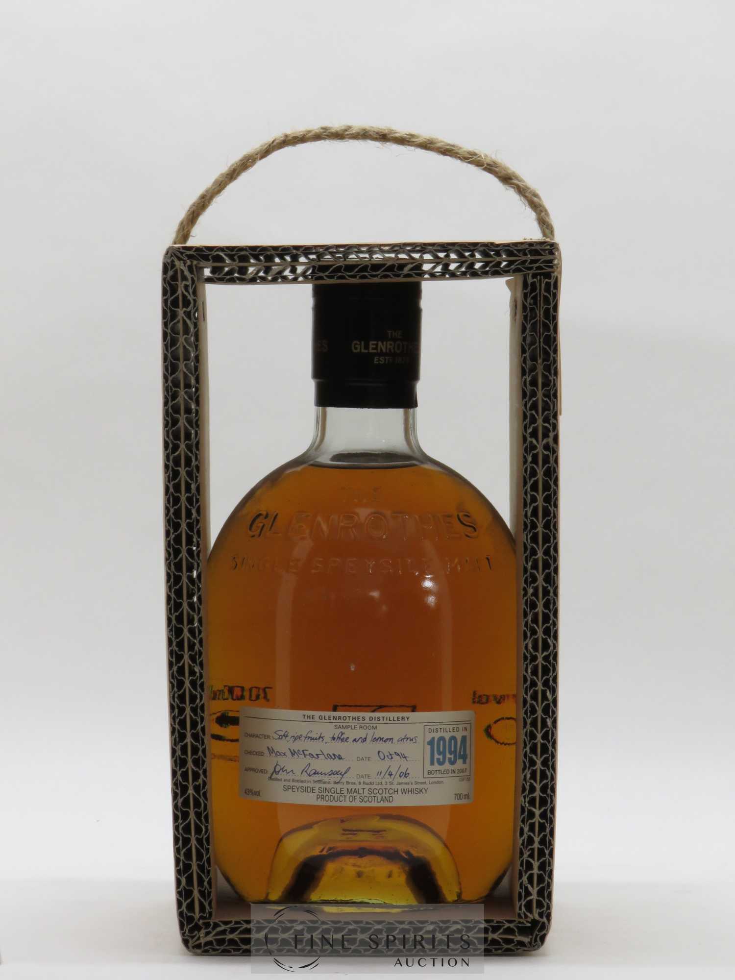Glenrothes (The) 1994 Of. bottled 2007 - Lot de 1 bouteille - 0