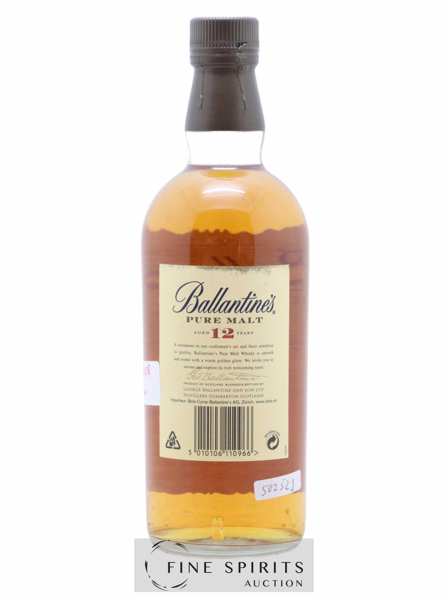 Ballantine's 12 years Of. Pure Malt  (sans prix de réserve) - Lot de 1 bouteille - 1