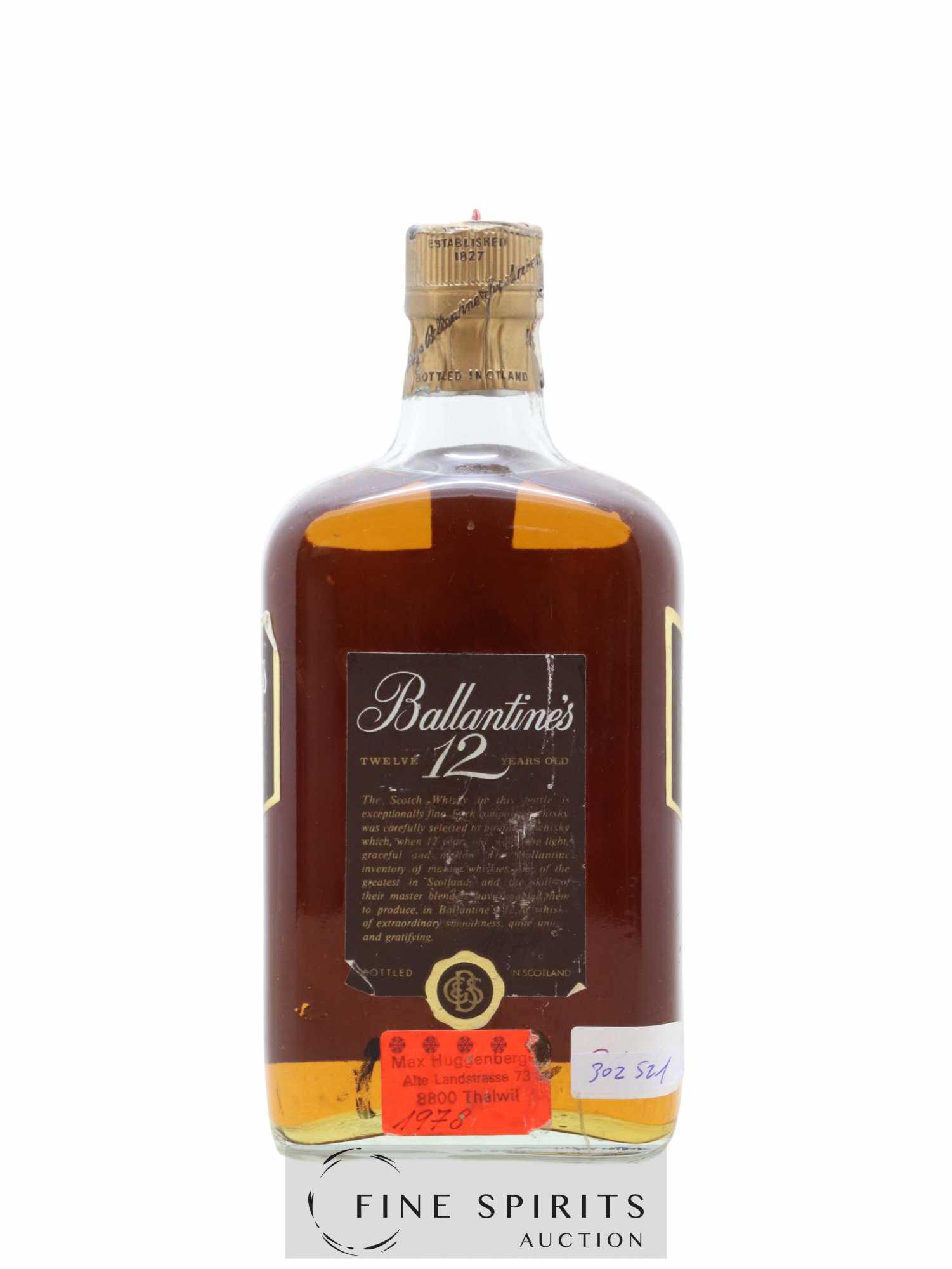 Ballantine's 12 years Of. Very Old  (sans prix de réserve) - Lot de 1 bouteille - 1
