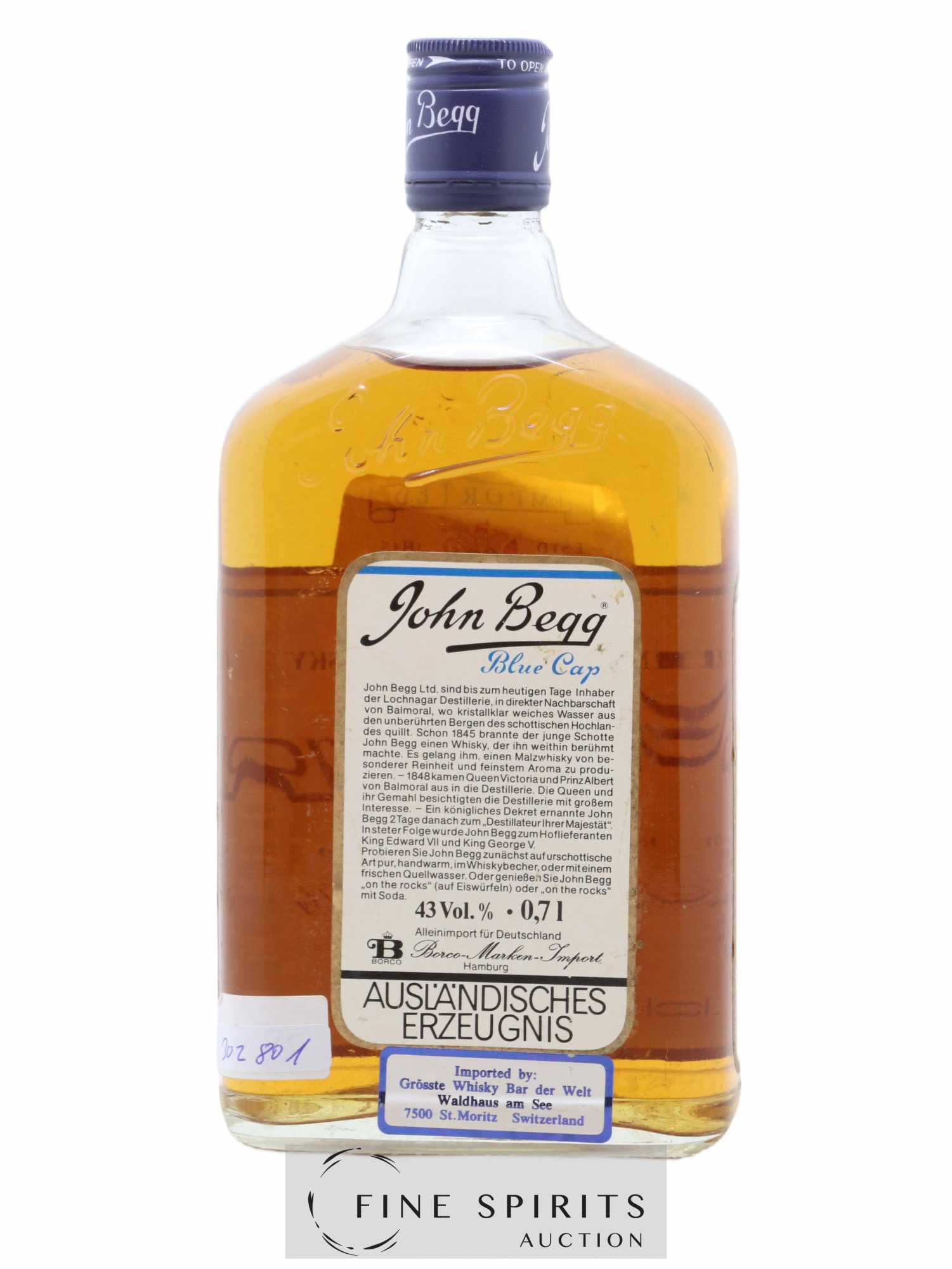 Buy John Begg Of. Blue Cap (no reserve) (lot: B2250553-347)