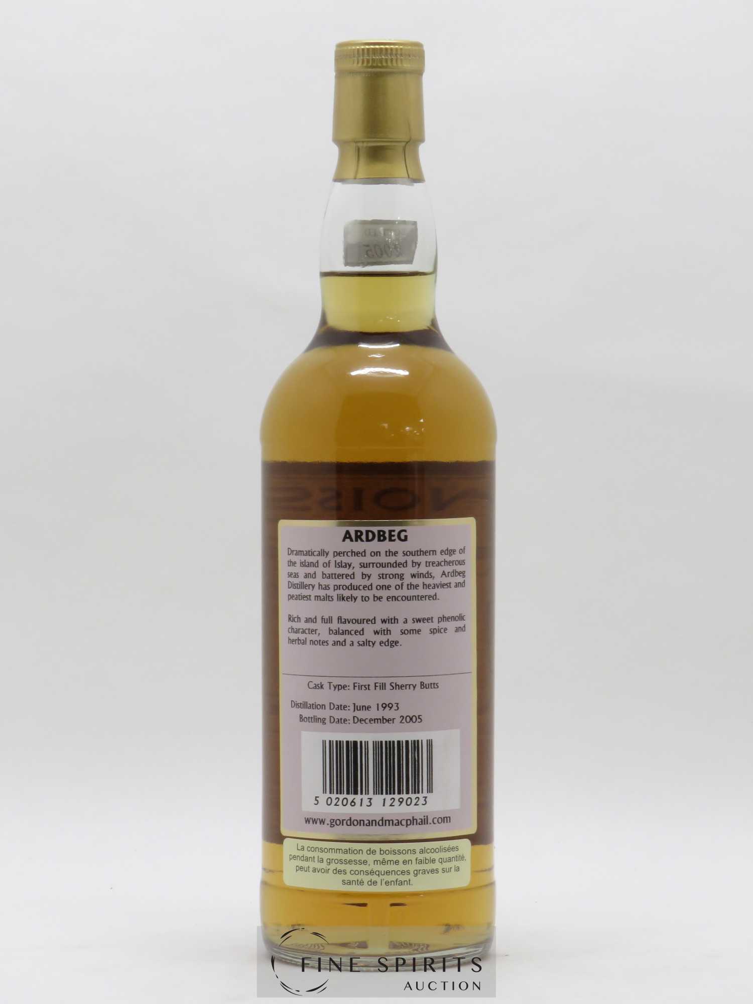 Ardbeg 1993 Gordon & MacPhail First Fill Sherry Butts - bottled 2005 Connoisseurs Choice - Lot de 1 bouteille - 2