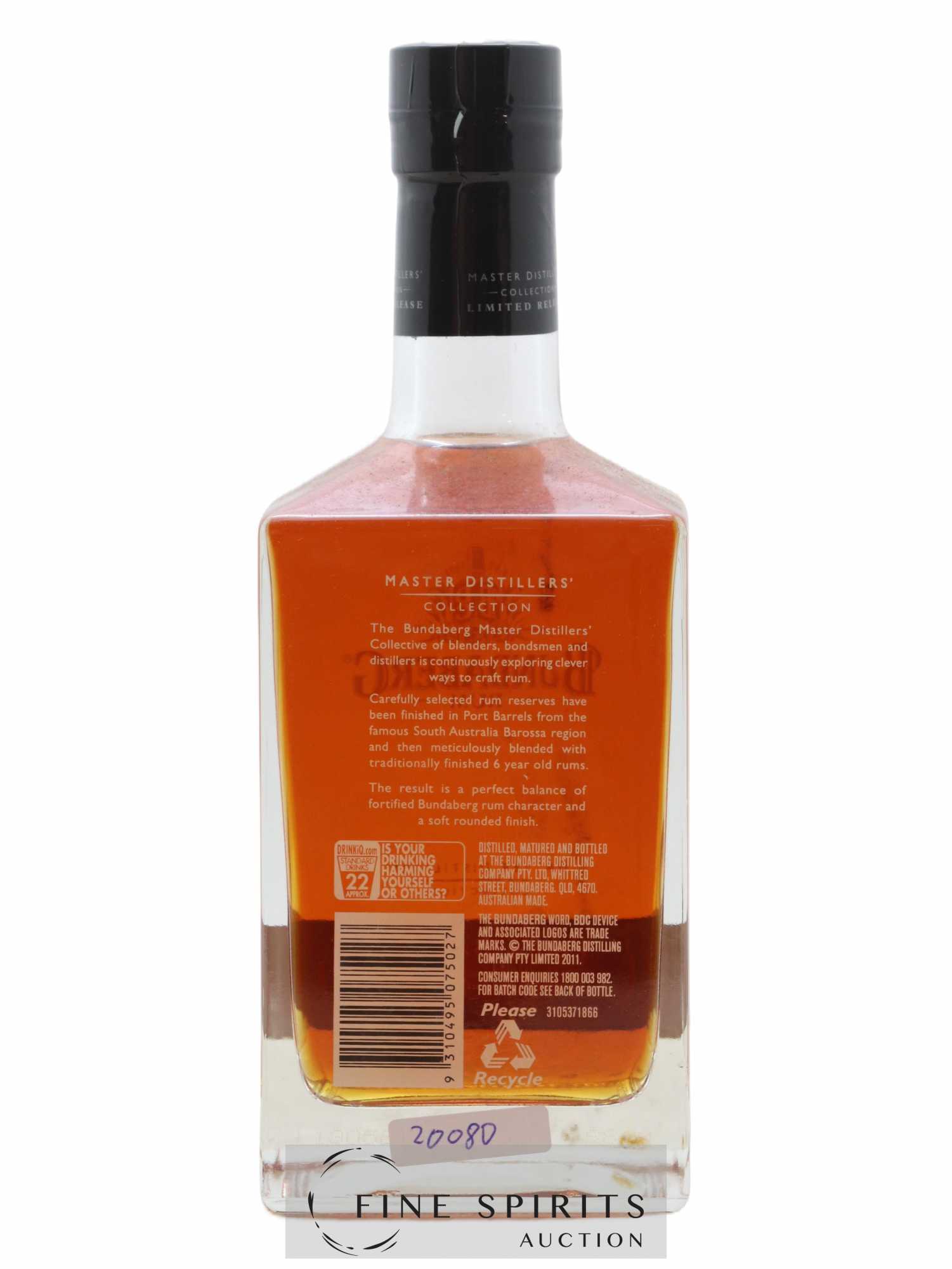 Bundaberg Of. Master Distillers Collection Port Barrel Limited Release  (no reserve) - Lot of 1 bottle - 1