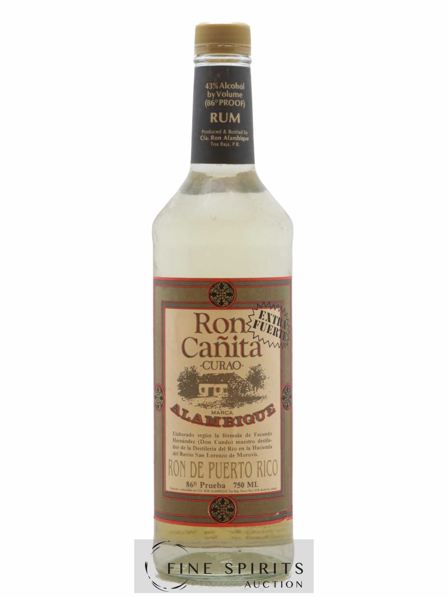 Cañita Of. Alambique Extra Fuerte (no reserve) - Lot of 1 bottle - 0