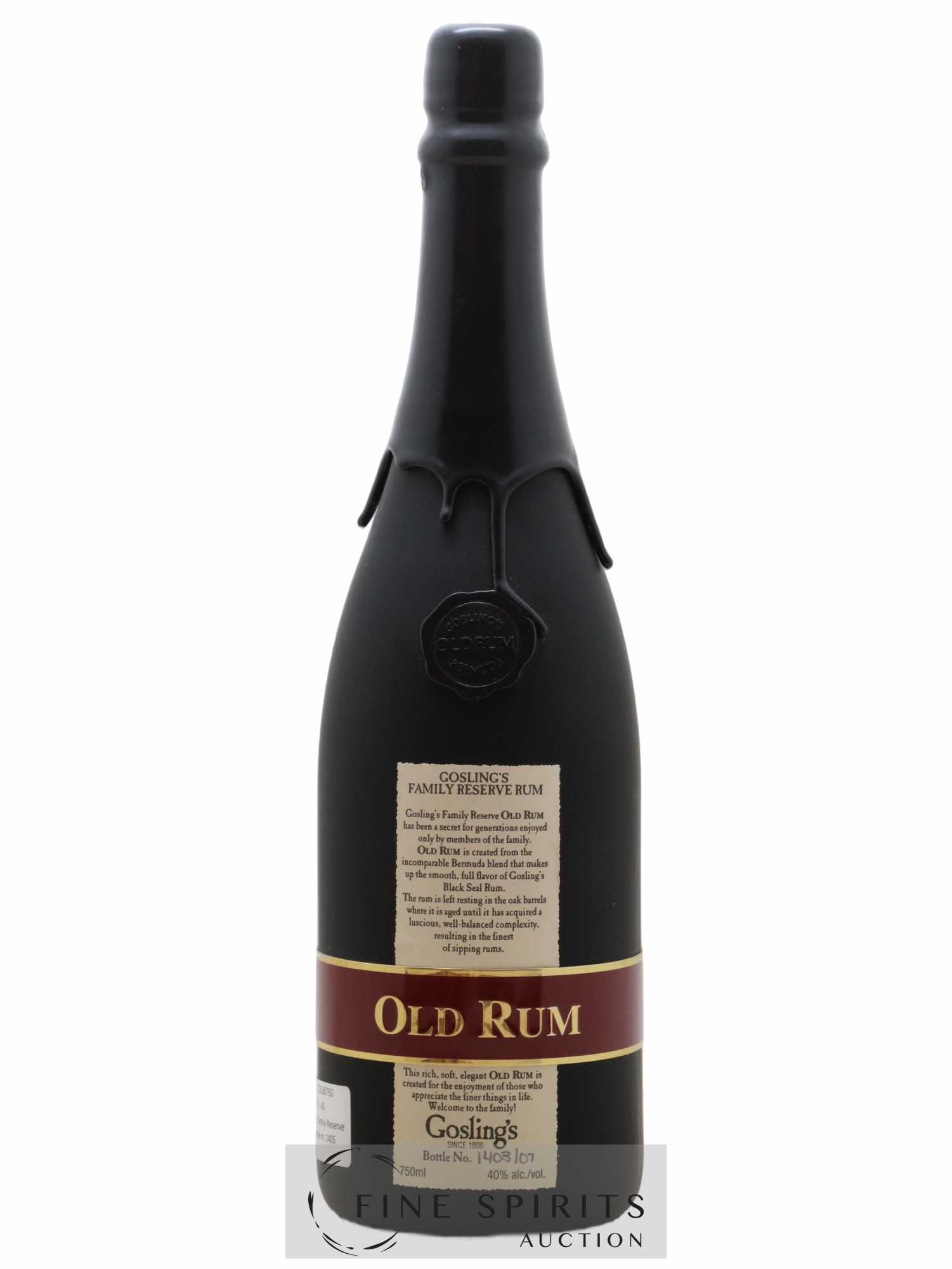 Gosling's Of. Family Reserve (sans prix de réserve) - Lot de 1 bouteille - 0