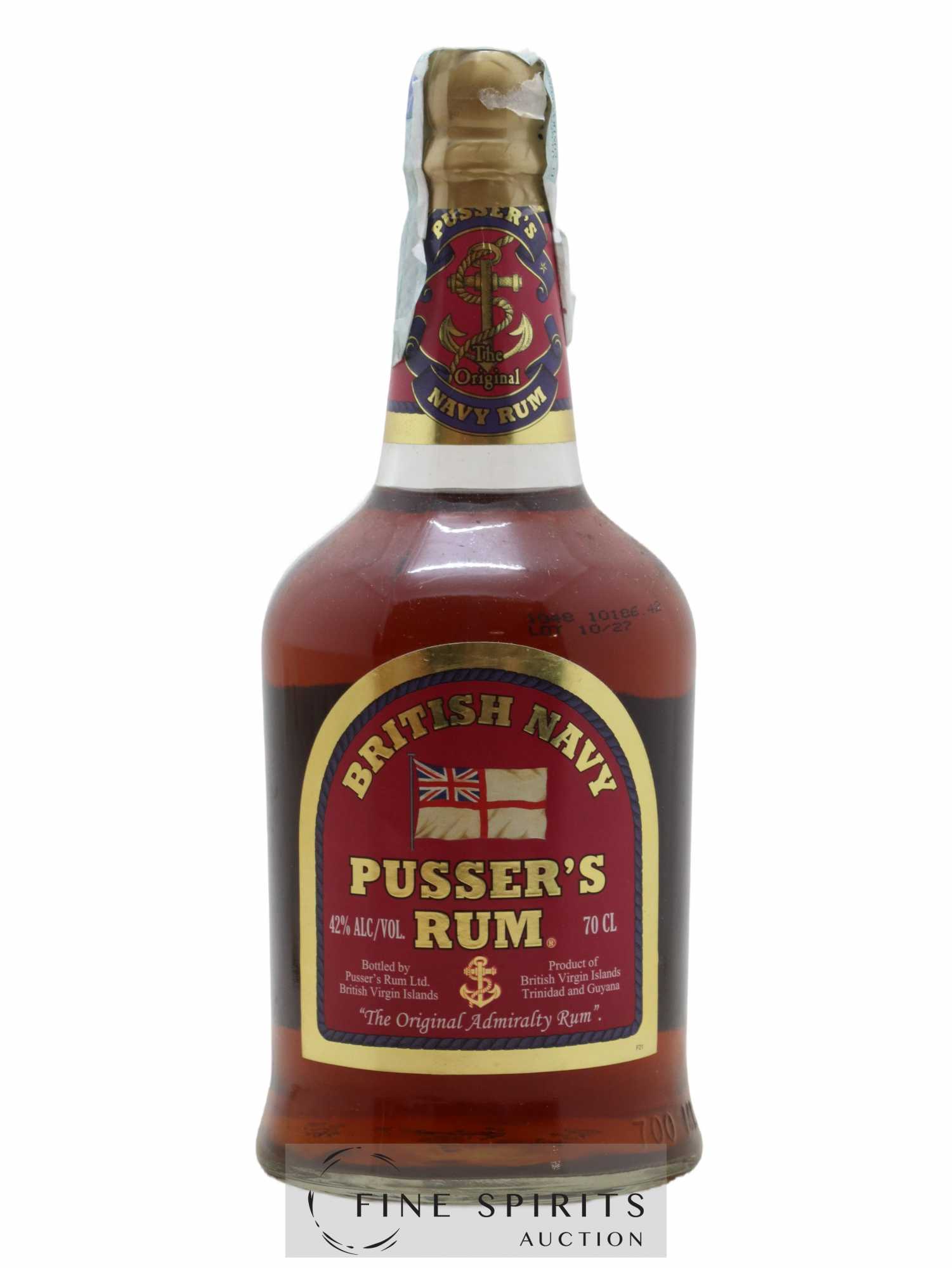 Pusser's Of. British Navy (sans prix de réserve) - Lot de 1 bouteille - 0