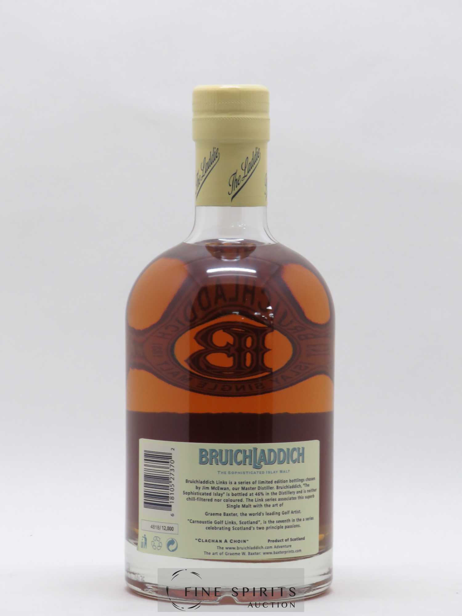 Bruichladdich 14 years Of. Carnoustie Golf Links - Lot of 1 bottle - 2