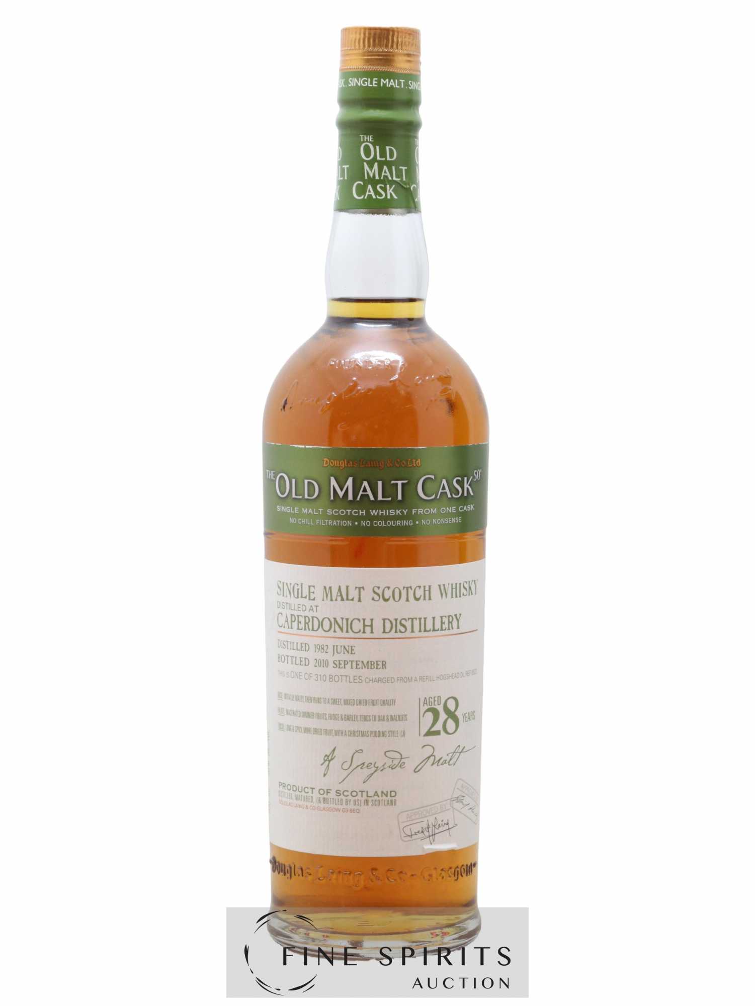 Caperdonich 1982 Douglas Laing Hogshead DL REF 6523 - One of 310 - bottled 2010 The Old Malt Cask - Lot of 1 bottle - 1