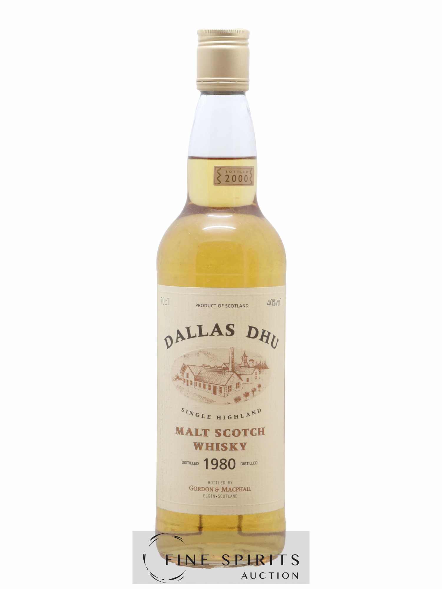 Dallas Dhu 1980 Gordon & MacPhail bottled 2000 - Lot of 1 bottle - 1