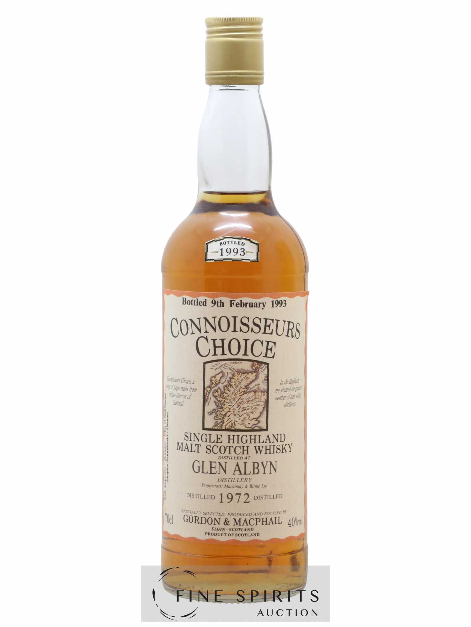 Glen Albyn 1972 Gordon & MacPhail bottled 1993 Connoisseurs Choice - Lot de 1 bouteille - 1