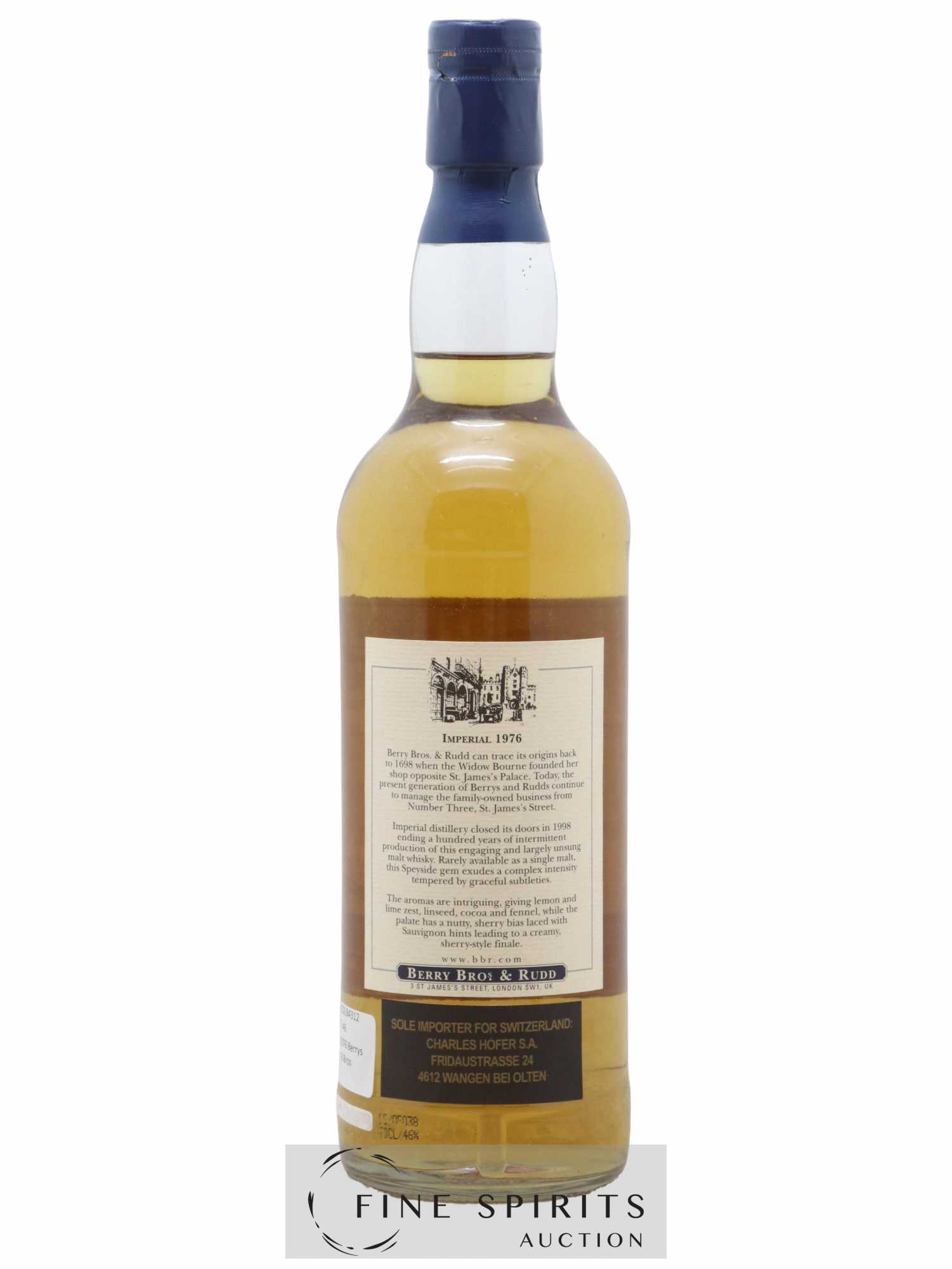Imperial 1976 Berry Bros & Rudd Cask n°10171 - bottled 2005 Berry's Own Selection - Lot de 1 bouteille - 1