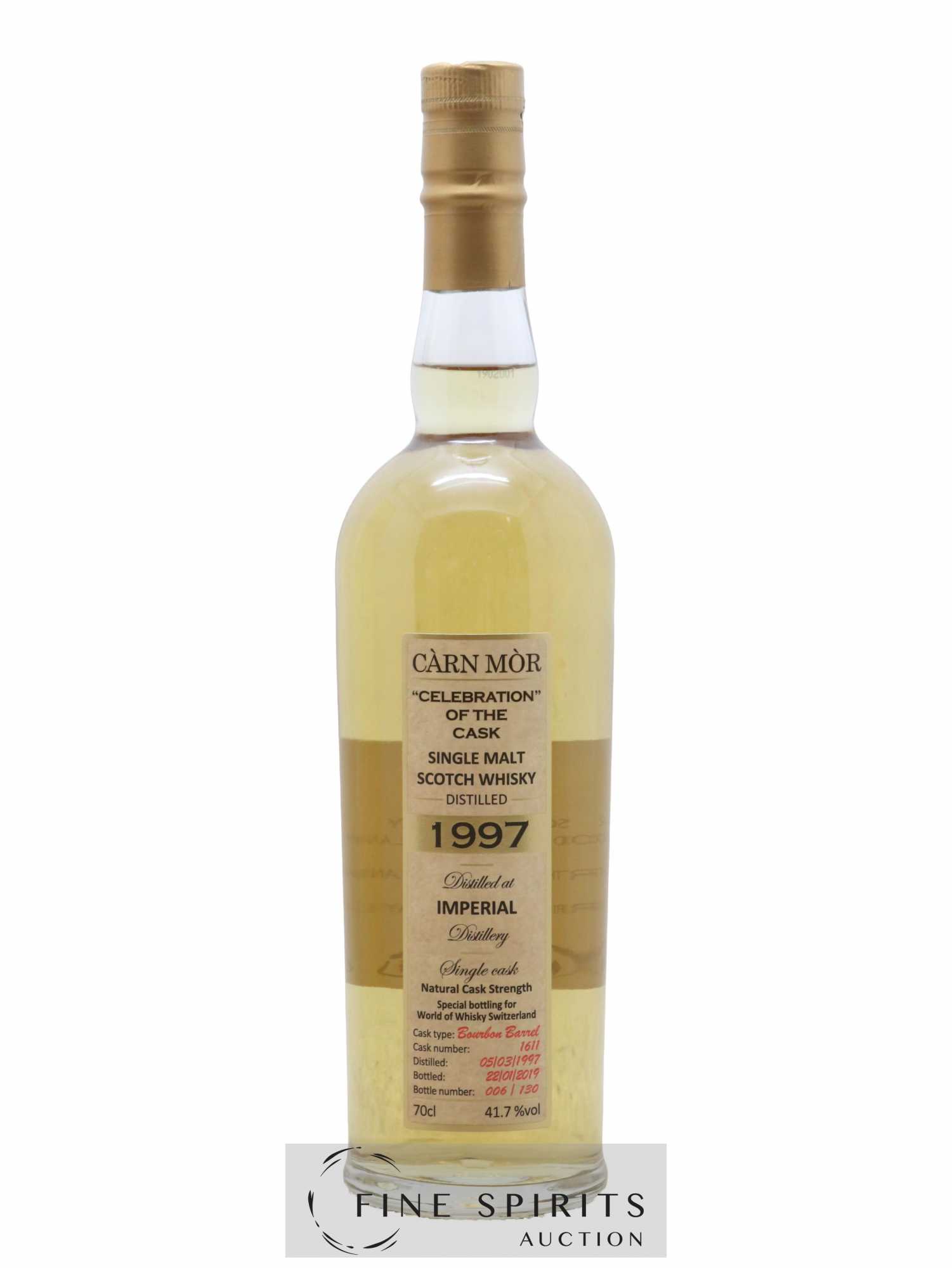Imperial 1997 Morrison & Mackay Càrn Mòr Celebration of the Cask n°1611 - One of 130 - bottled 2019 Worl - Lot de 1 bouteille - 1