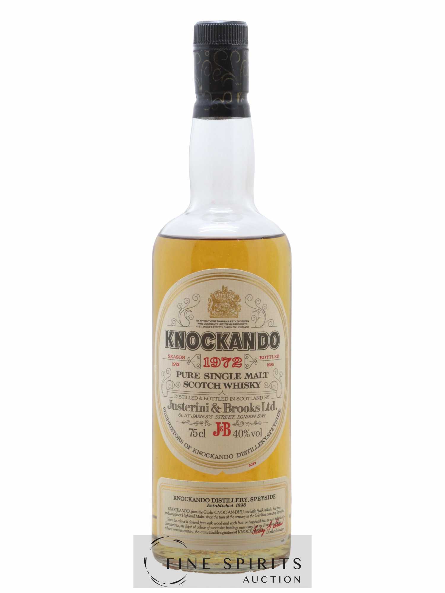 Knockando 1972 Of. bottled 1986 - Lot of 1 bottle - 1