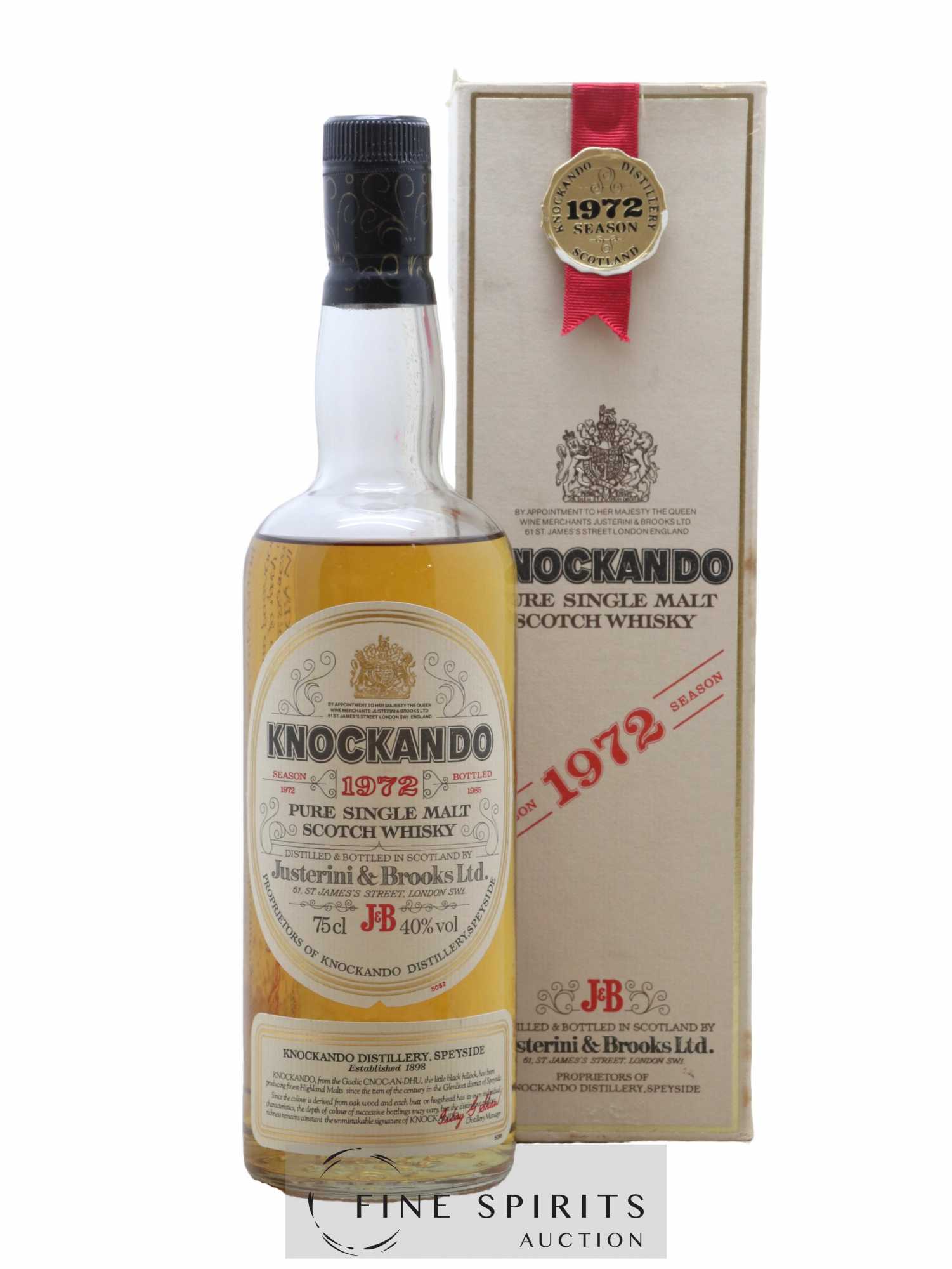 Knockando 1972 Of. bottled 1986 - Lot of 1 bottle - 0