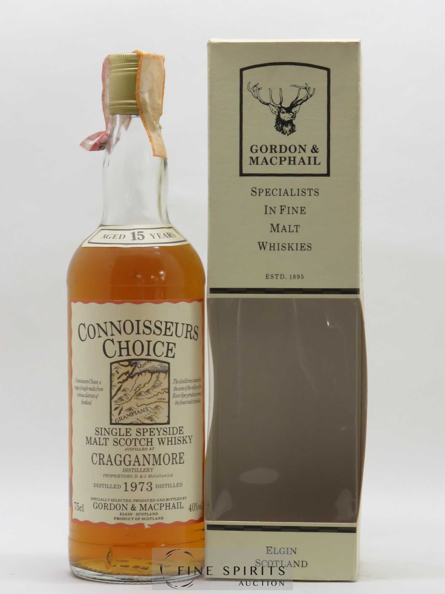 Cragganmore 15 years 1973 Gordon & MacPhail Old Map Label Connoisseurs Choice - Lot de 1 bouteille - 0