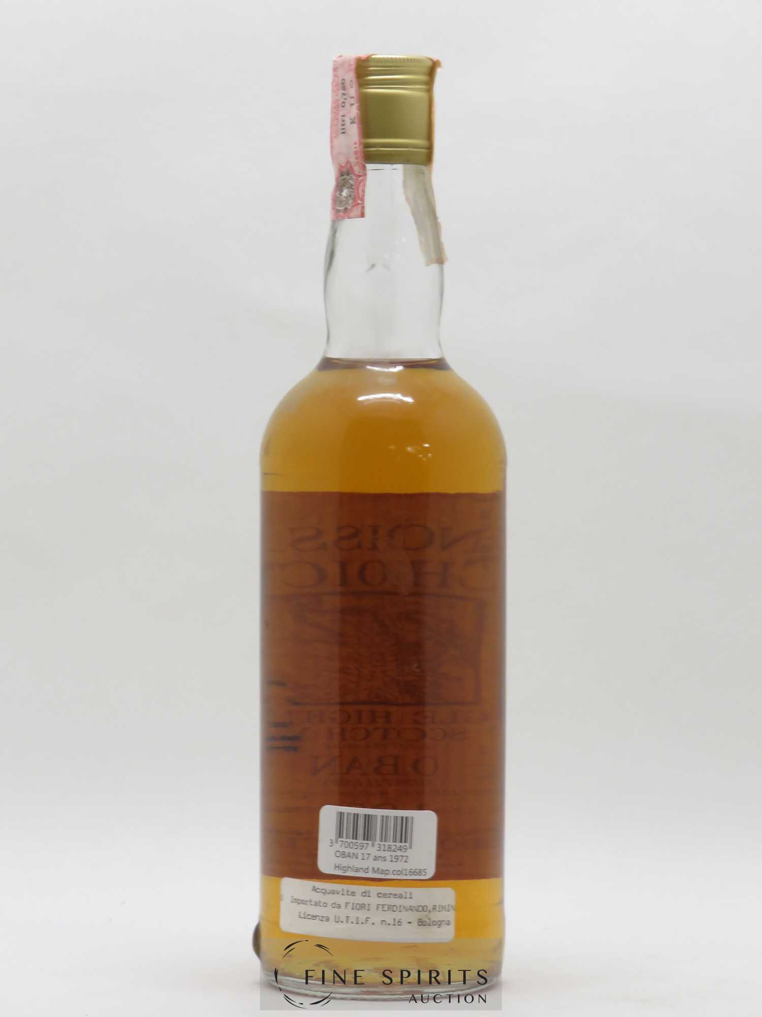 Oban 17 years 1972 Gordon & MacPhail Old Map Label Connoisseurs Choice - Lot of 1 bottle - 1
