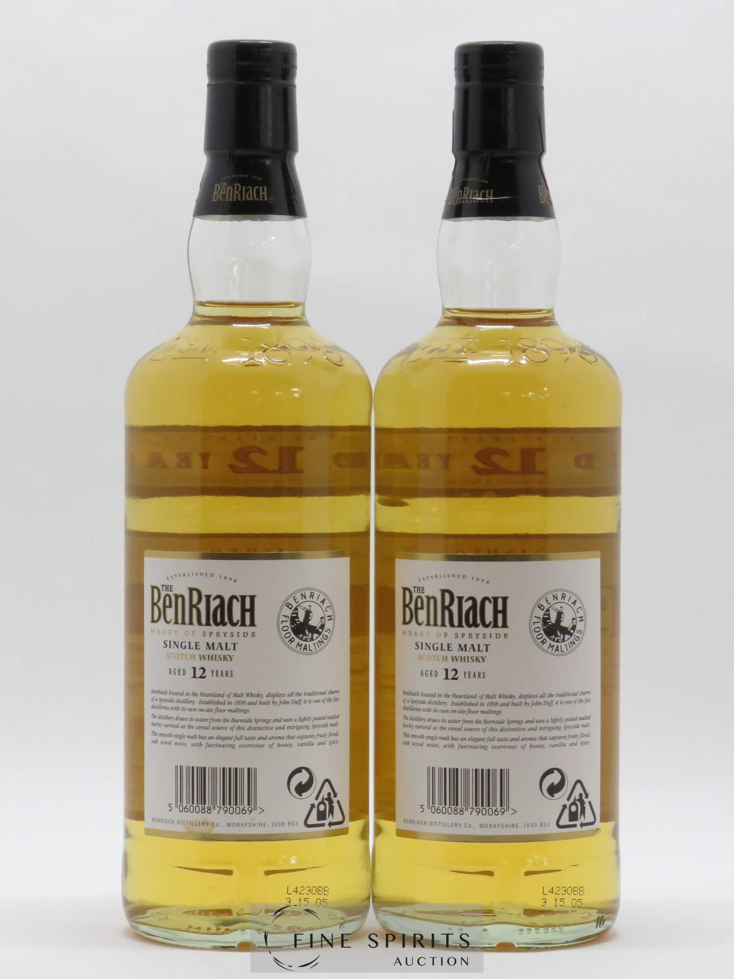 Benriach 12 years Of. Classic Speyside - Lot de 2 bouteilles - 2
