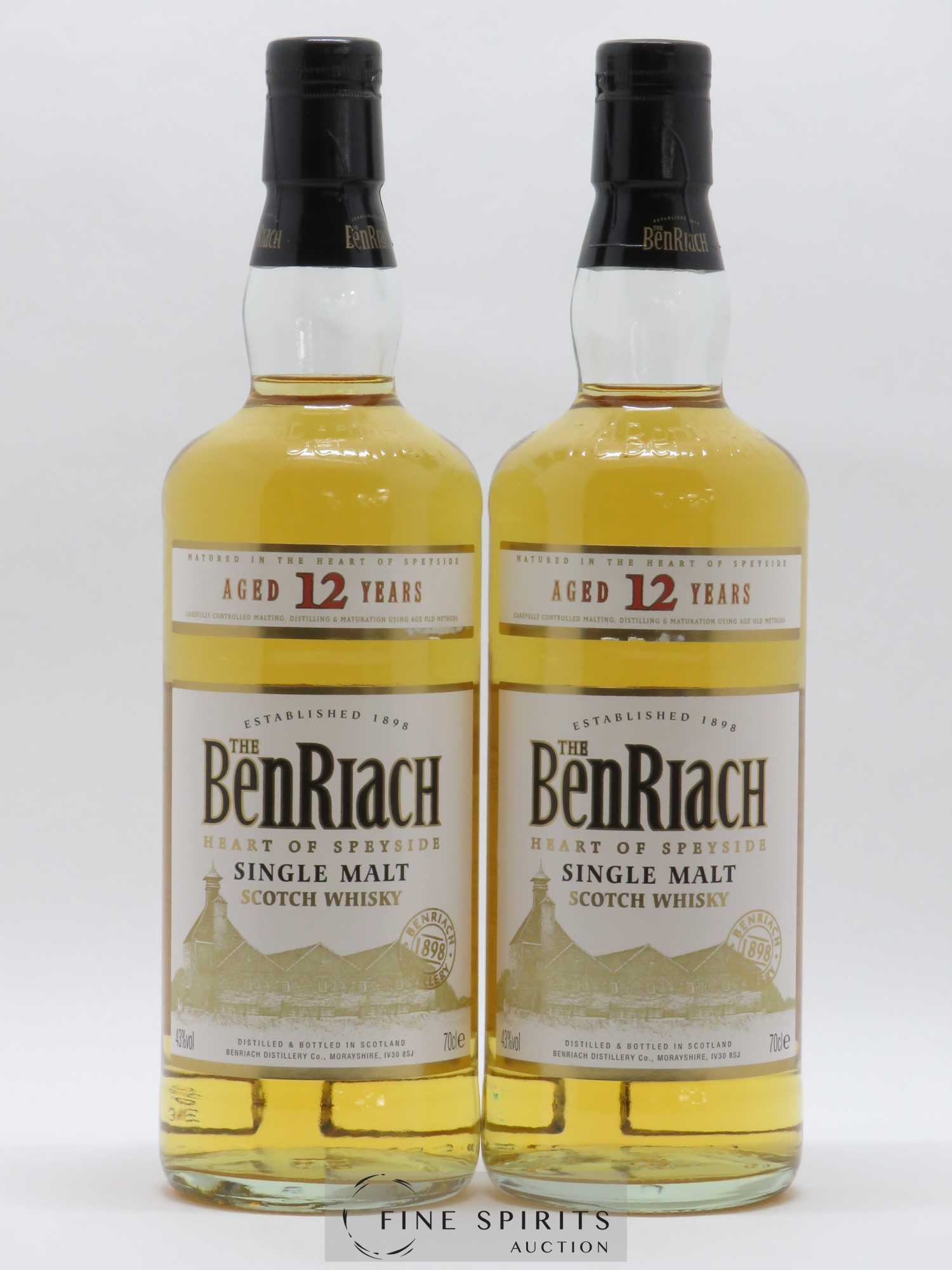 Benriach 12 years Of. Classic Speyside - Lot de 2 bouteilles - 0