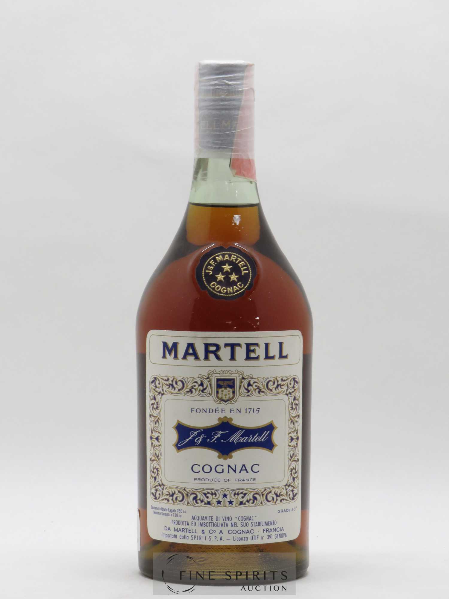Martell Of. 3 étoiles - Lot of 1 bottle - 0