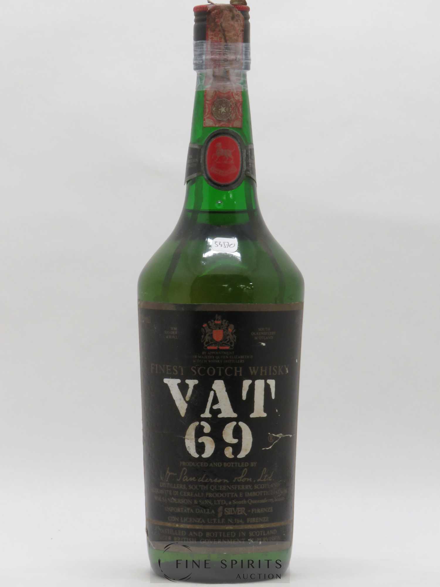 Vat 69 Of. Silver Import - Posten von 1 Flasche - 0