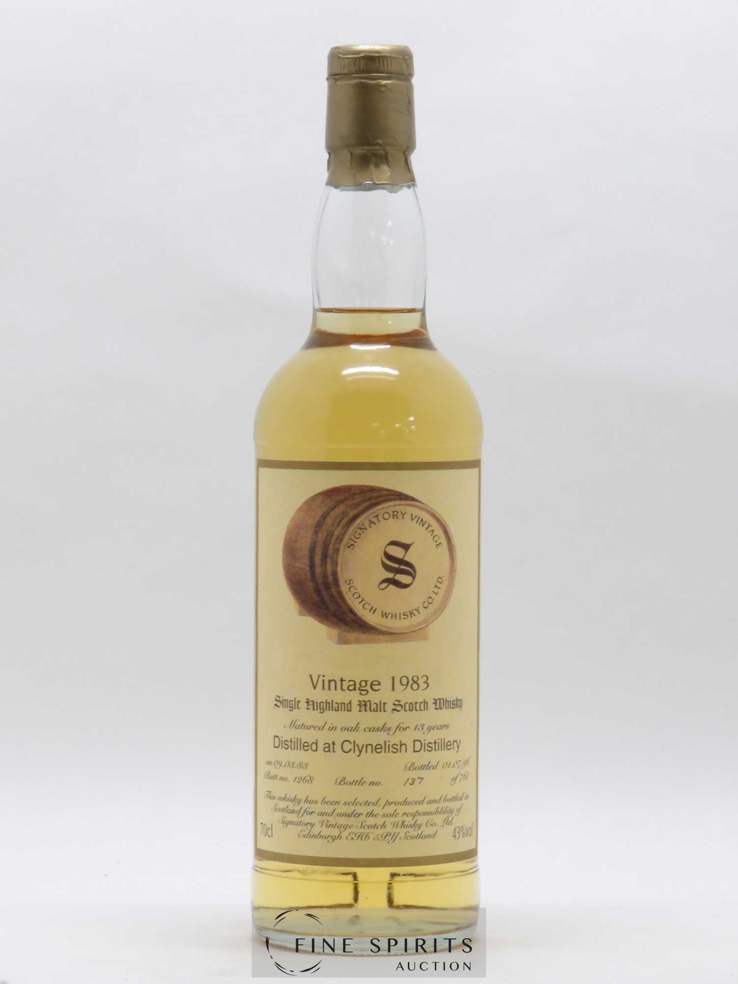 Clynelish 13 years 1983 Signatory Vintage - Lot de 1 bouteille - 1