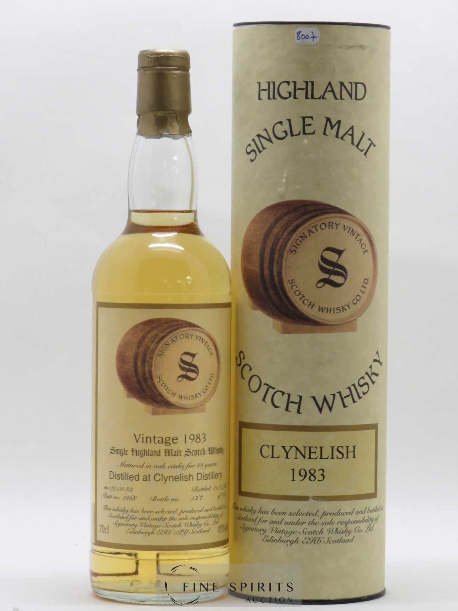Clynelish 13 years 1983 Signatory Vintage - Lot de 1 bouteille - 0