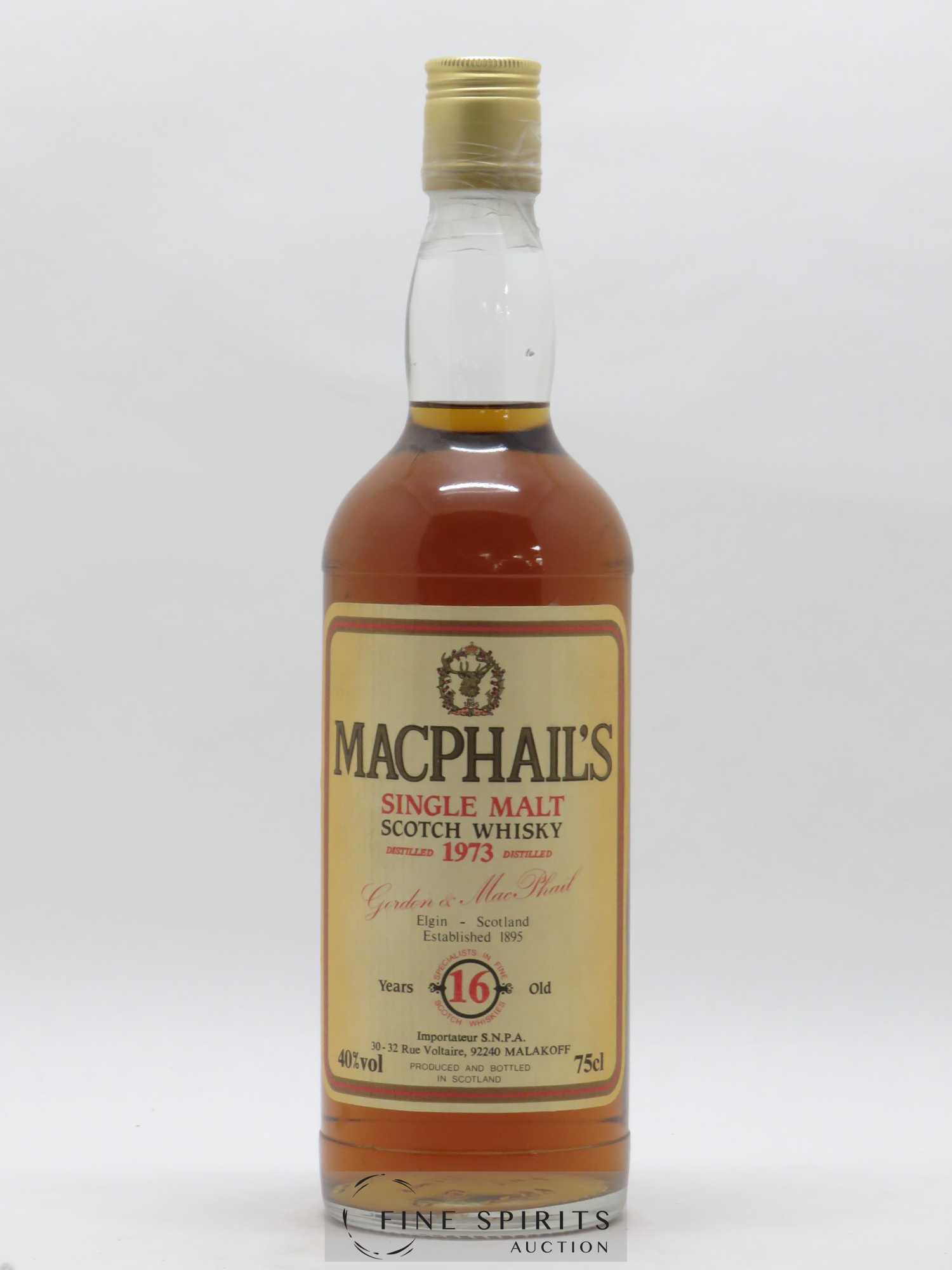 MacPhail's 16 years 1973 Gordon & MacPhail S.N.P.A Import - Lot de 1 bouteille - 0