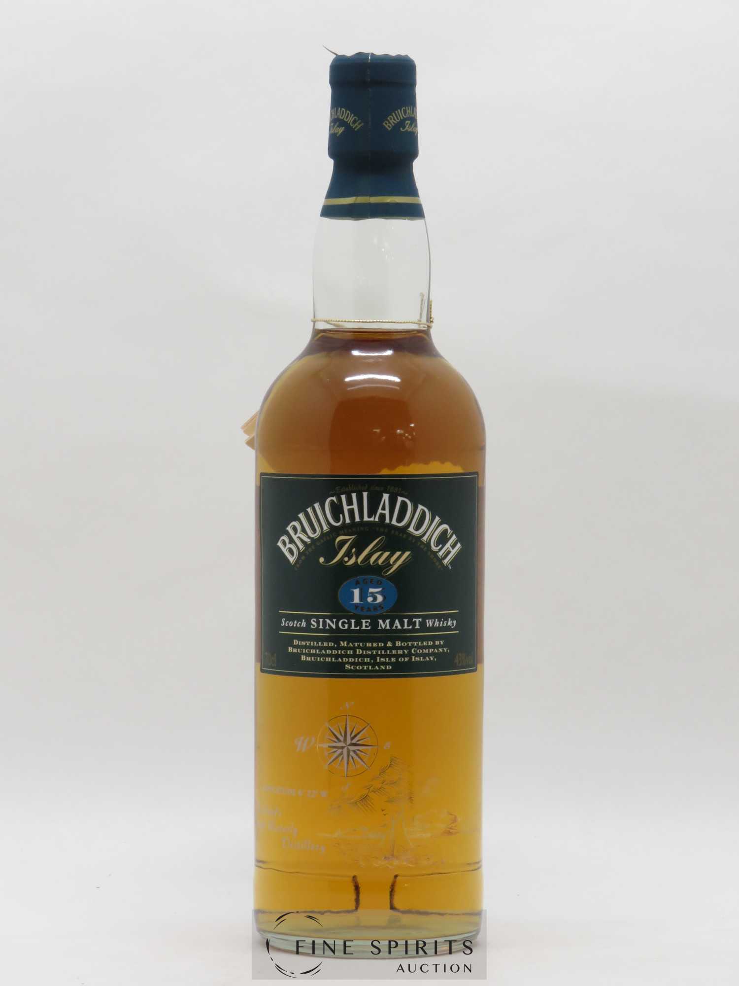 Bruichladdich 15 years Of. - Lot de 1 bouteille - 1