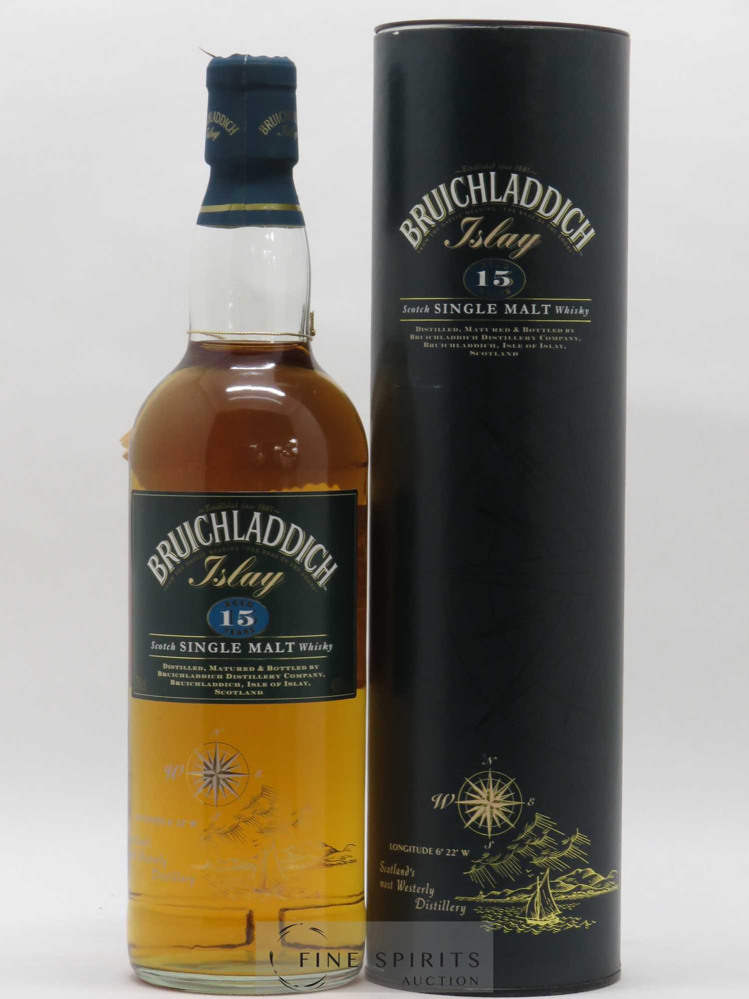 Bruichladdich 15 years Of. - Lot de 1 bouteille - 0