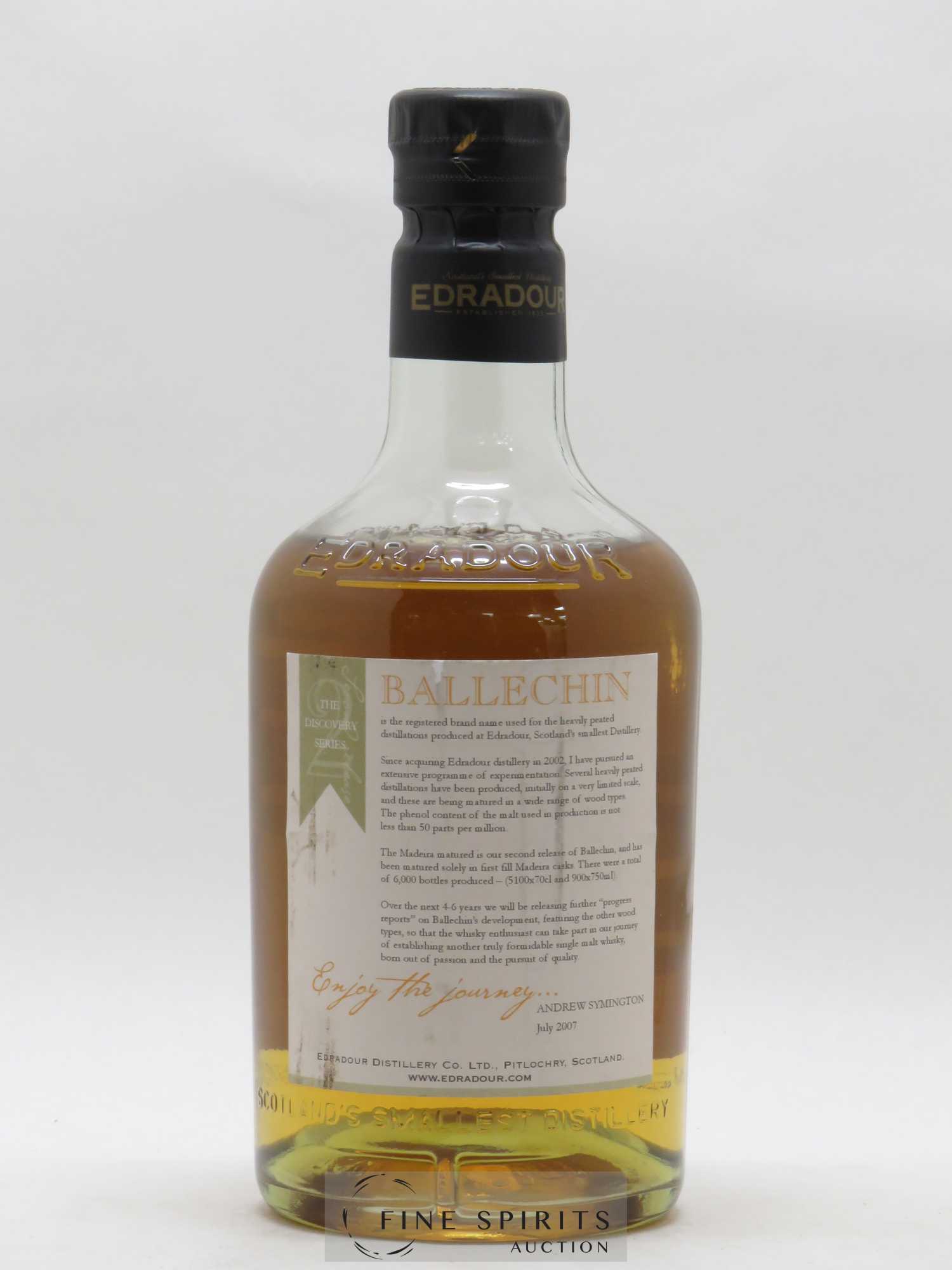 Ballechin Of. N°2 Madeira Matured The Discovery Series - Lot de 1 bouteille - 2