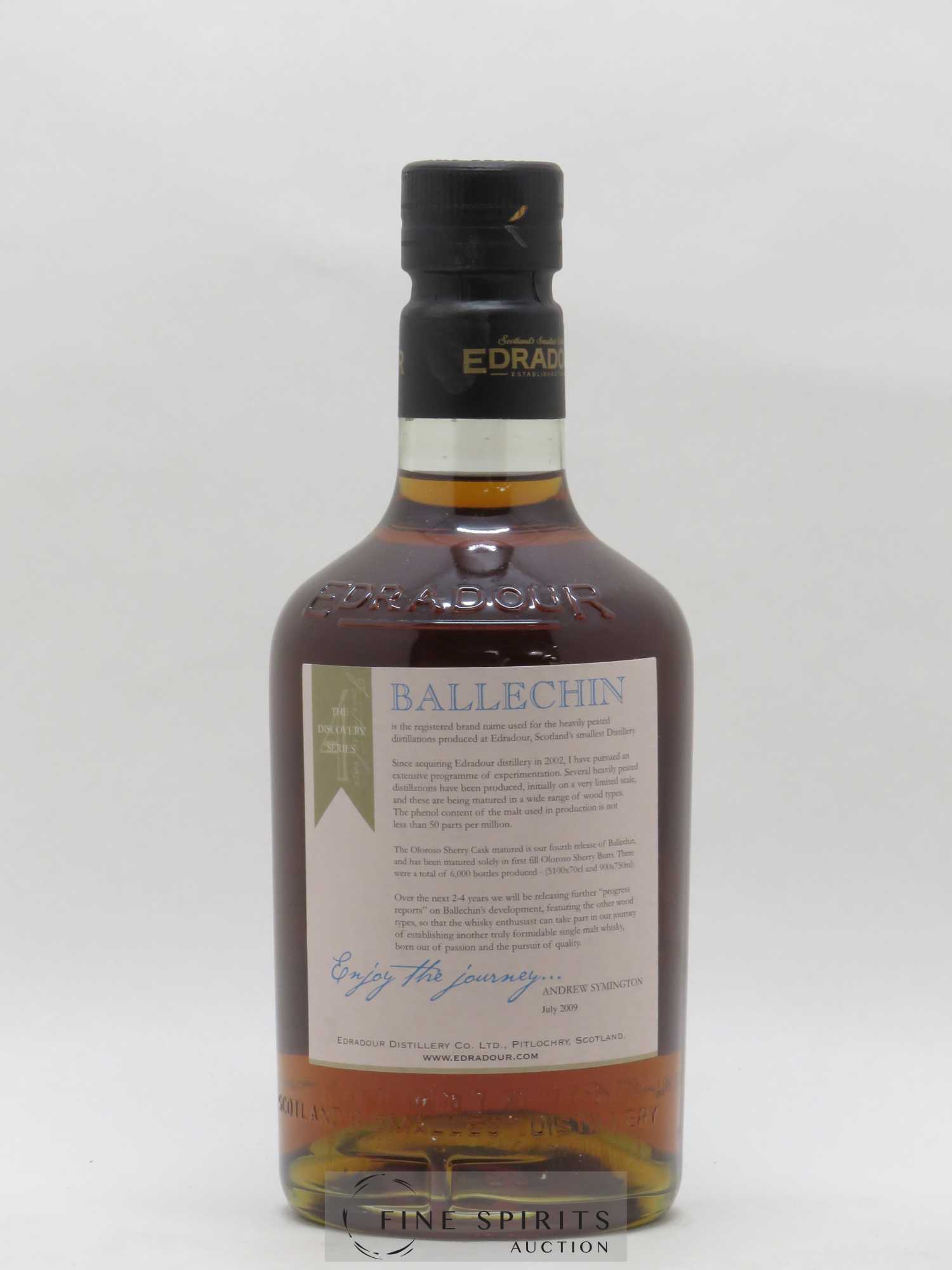 Ballechin Of. N°4 Oloroso Matured The Discovery Series - Lot de 1 bouteille - 2