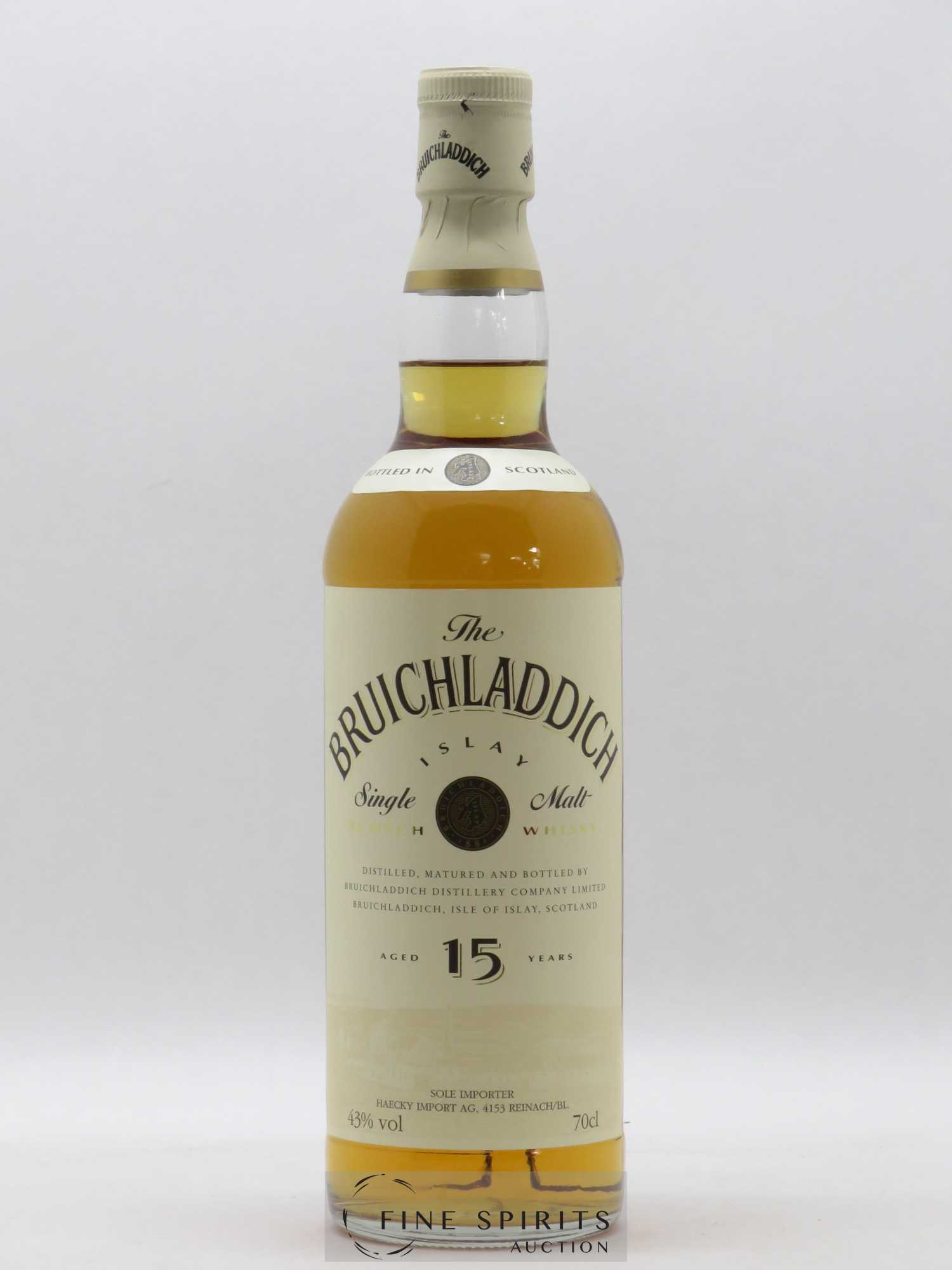 Bruichladdich 15 years Of. Haecky Import AG Islay Single Malt Scotch Whisky  (senza prezzo di riserva) - Lotto di 1 bottiglia - 1