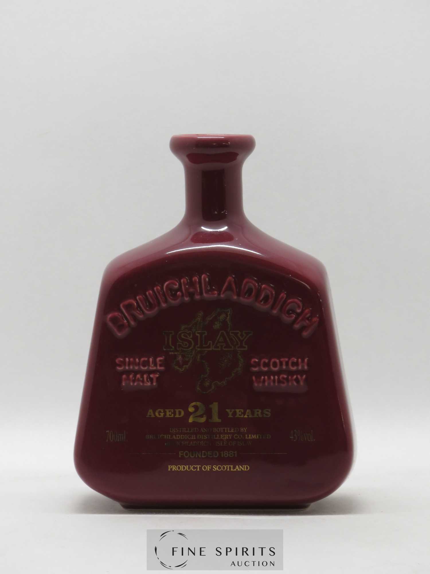 Bruichladdich 21 years Of. Ceramic Edition - Lot de 1 bouteille - 0