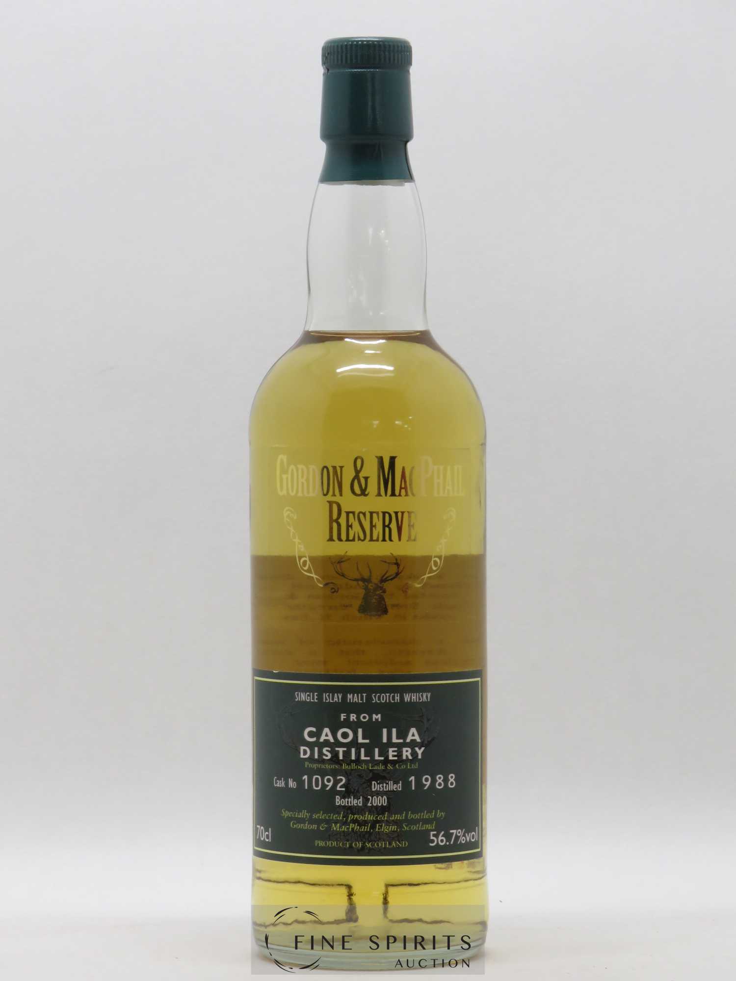 Caol Ila 1988 Gordon & MacPhail Cask n°1092 - bottled 2000 Reserve - Lot de 1 bouteille - 1