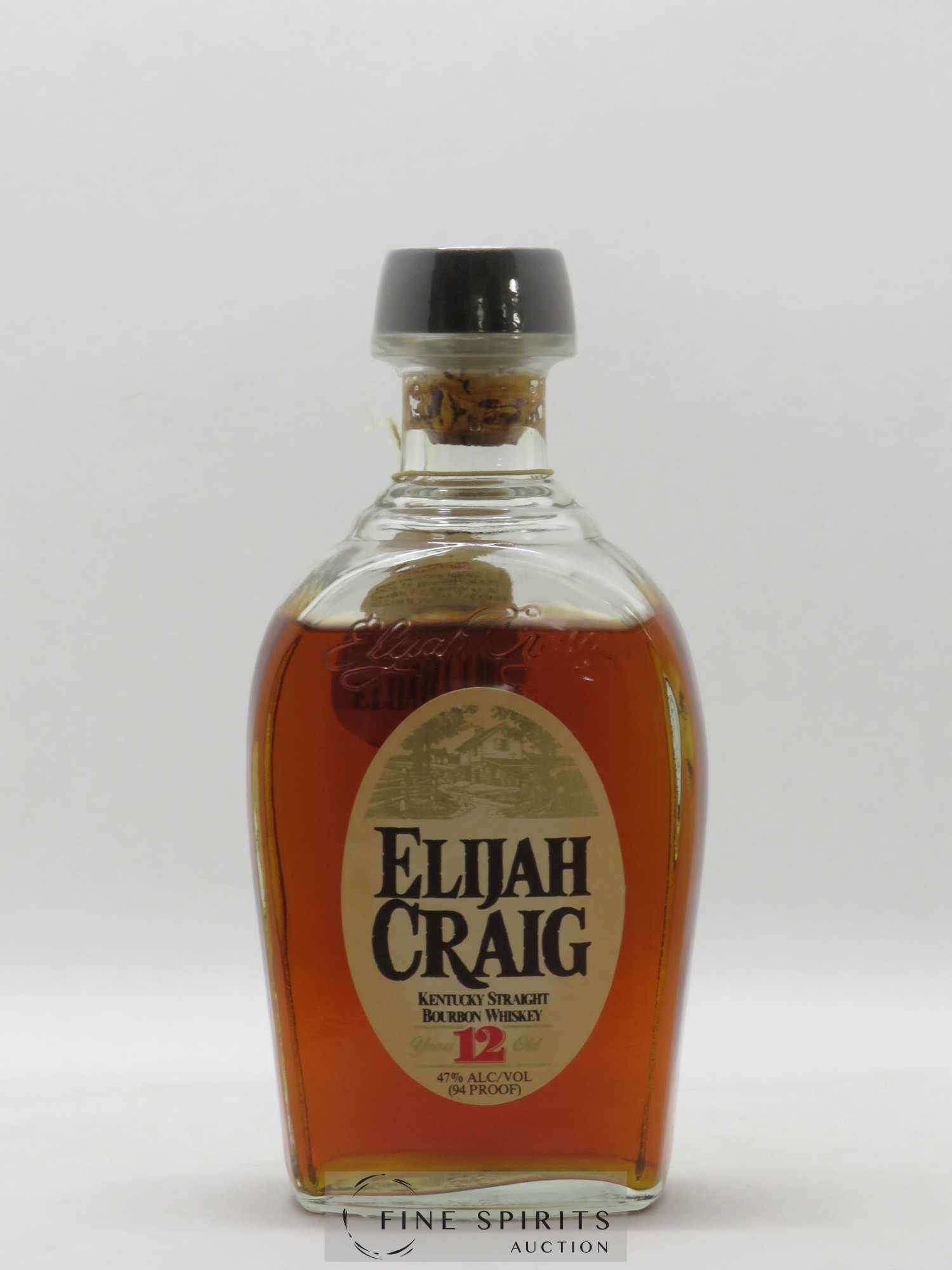 Elijah Craig 12 years Of. Perfection Takes Time - Lot de 1 bouteille - 1