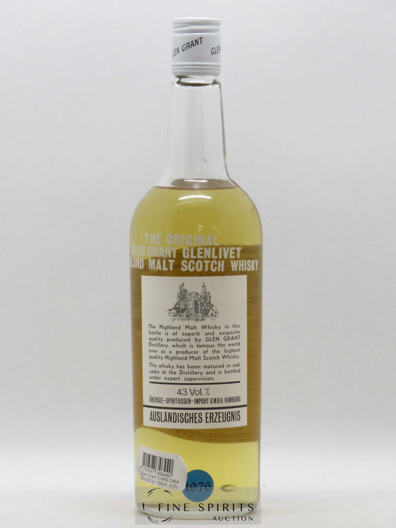 Glen Grant 5 years 1964 Of. The Original J&J Grant - Lot of 1 bottle - 1