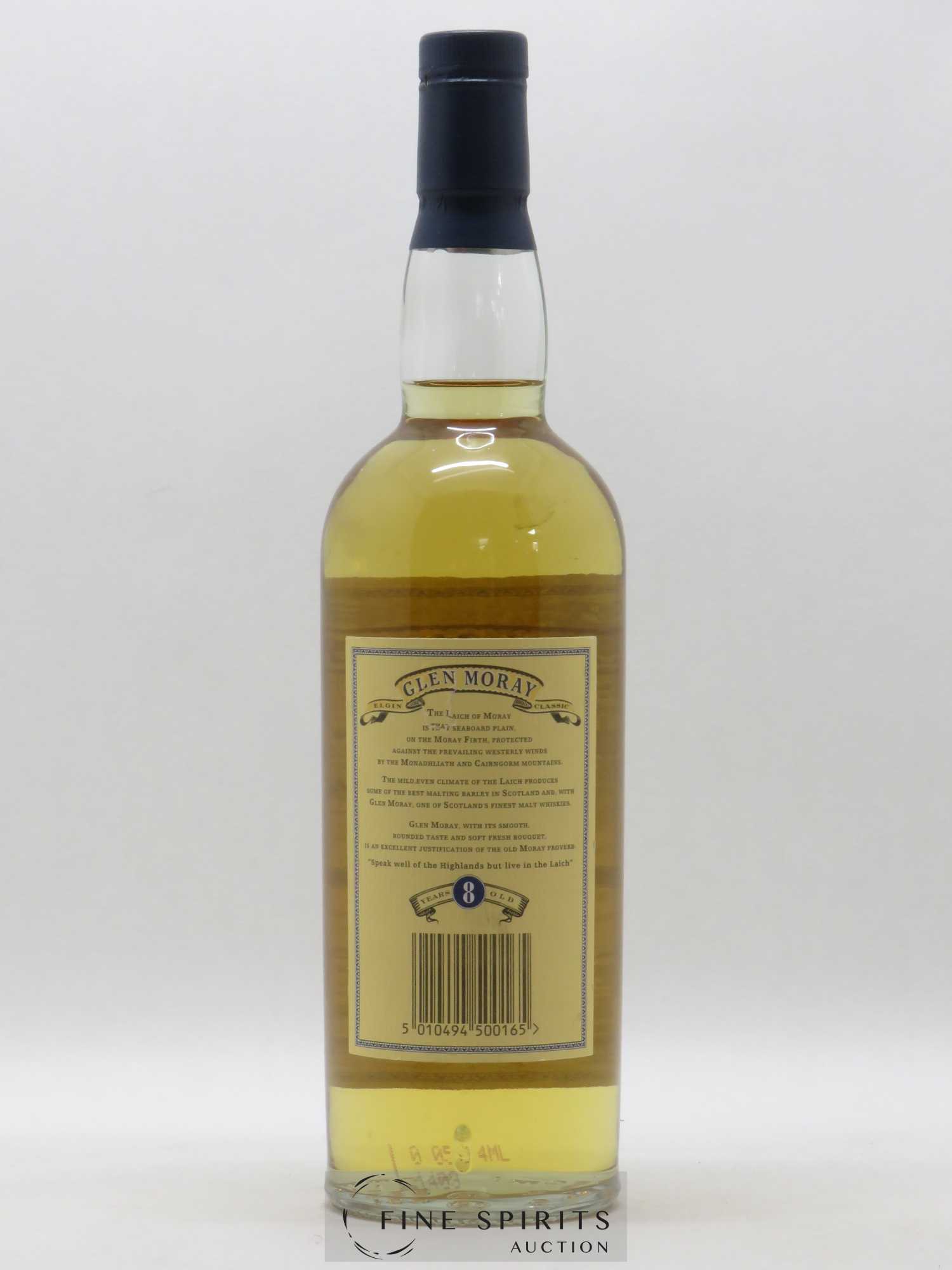 Glen Moray 8 years Of. 43° - Lot de 1 bouteille - 1