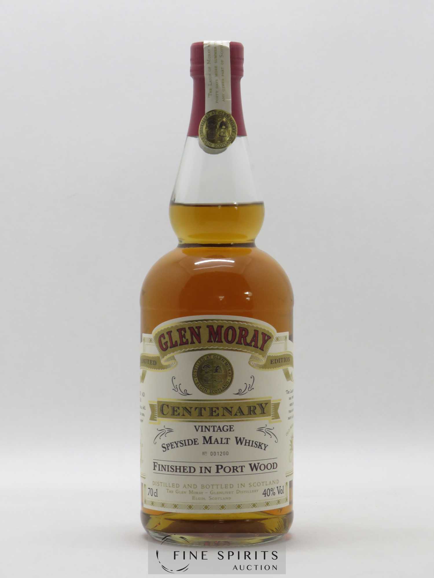 Glen Moray Of. Finished in Port Wood Limited Edition Centenary Vintage 1976-1979 - Lot de 1 bouteille - 1