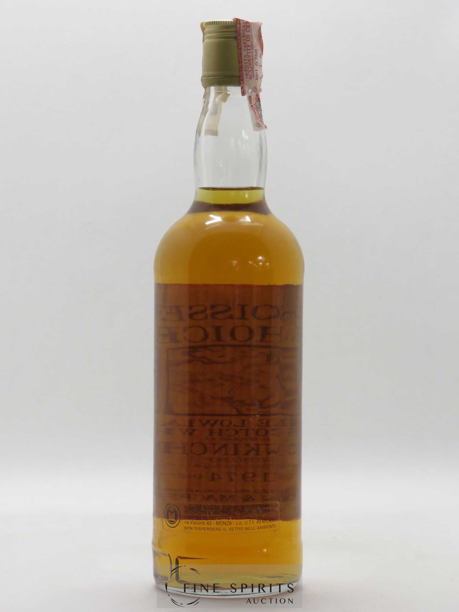 Glenkinchie 1974 Gordon & MacPhail Old Map Label John Haig & Co Ltd Connoisseurs Choice - Lot de 1 bouteille - 2