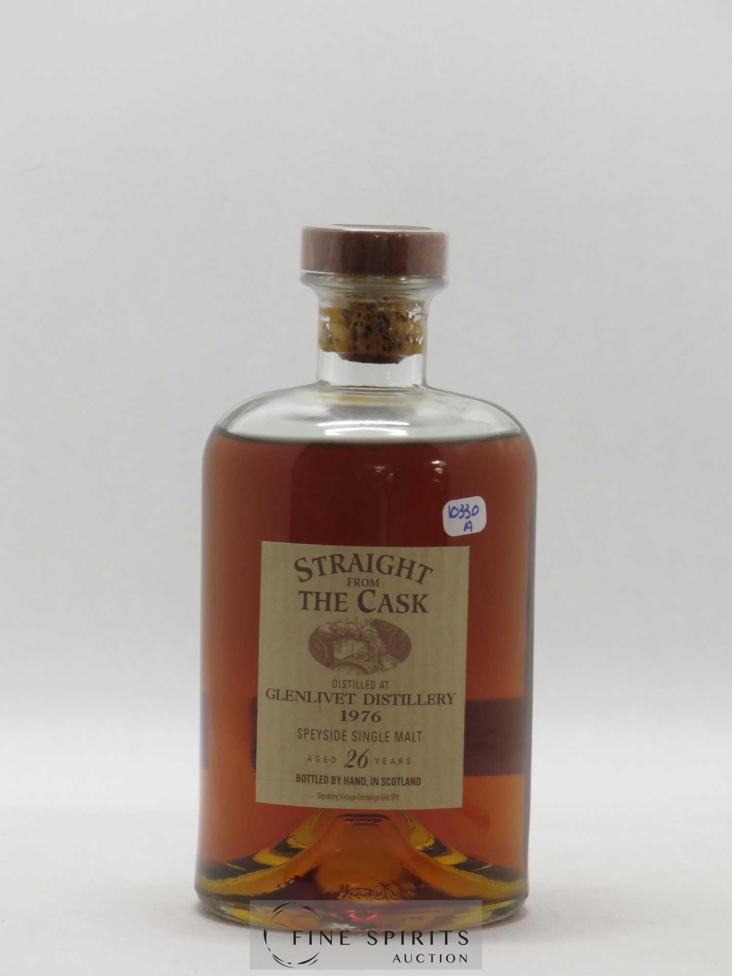 Glenlivet 26 years 1976 Signatory Vintage Single Sherry Butt n°4309 LMDW Straight From The Cask 50cl - Lot de 1 bouteille - 0