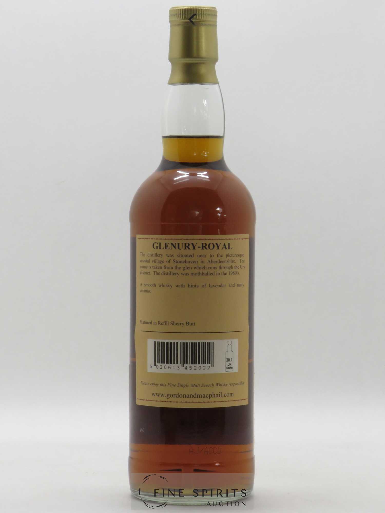 Glenury Royal 1984 Gordon & MacPhail Refill Sherry Butt John Gillon & Co Ltd Rare Old - Lot de 1 bouteille - 2