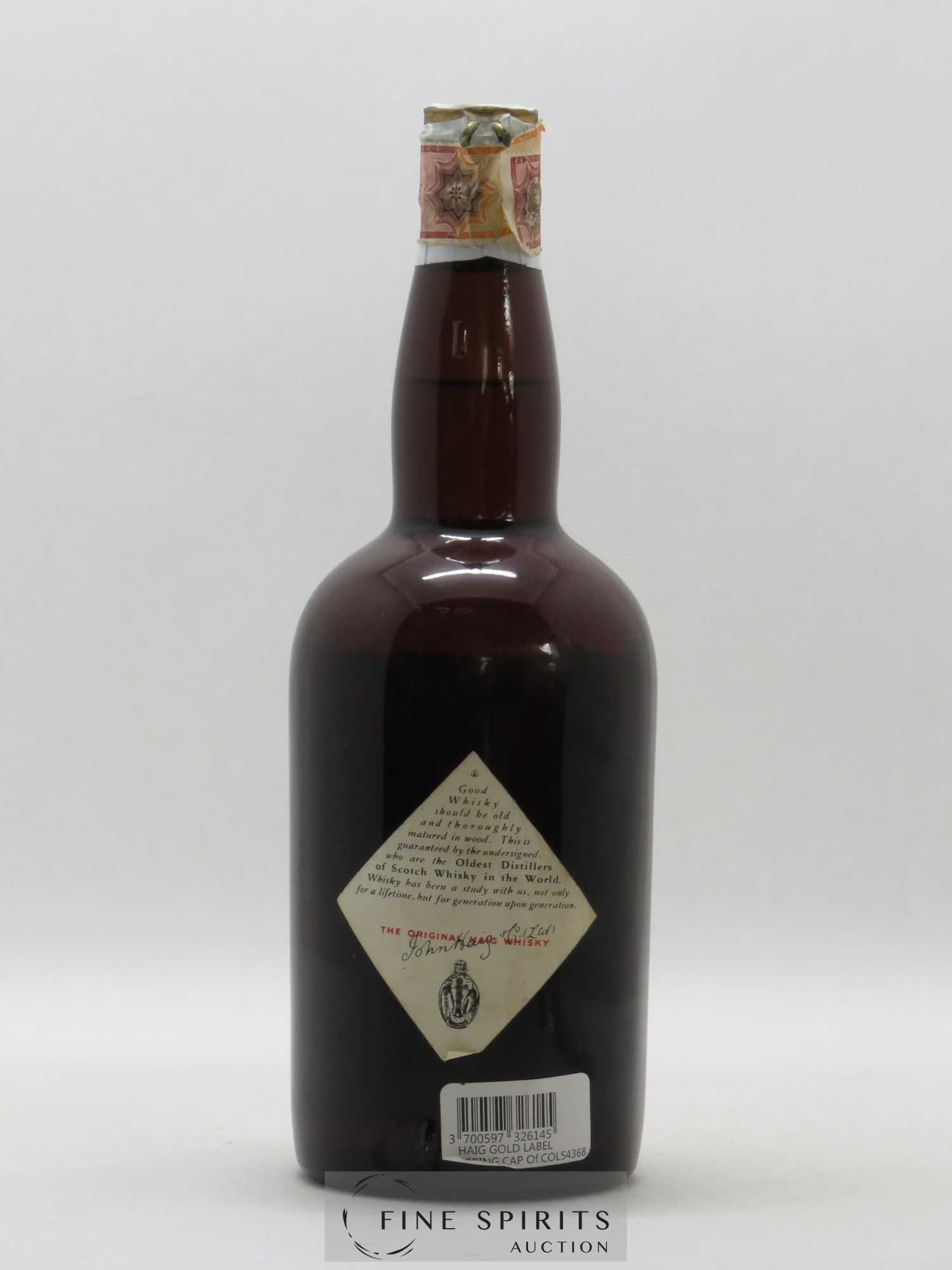 Haig Of. Owning Haig & Haig Ltd Spring Cap Gold Label Blended Scotch Whisky - Lot of 1 bottle - 1