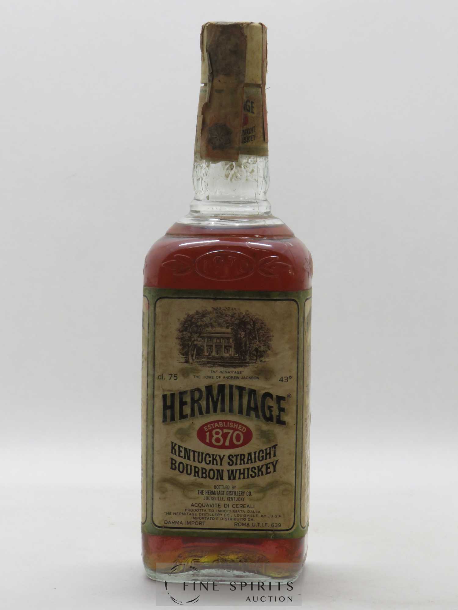 Hermitage 4 years Of. The Hermitage Distillery Co. - Lot de 1 bouteille - 0