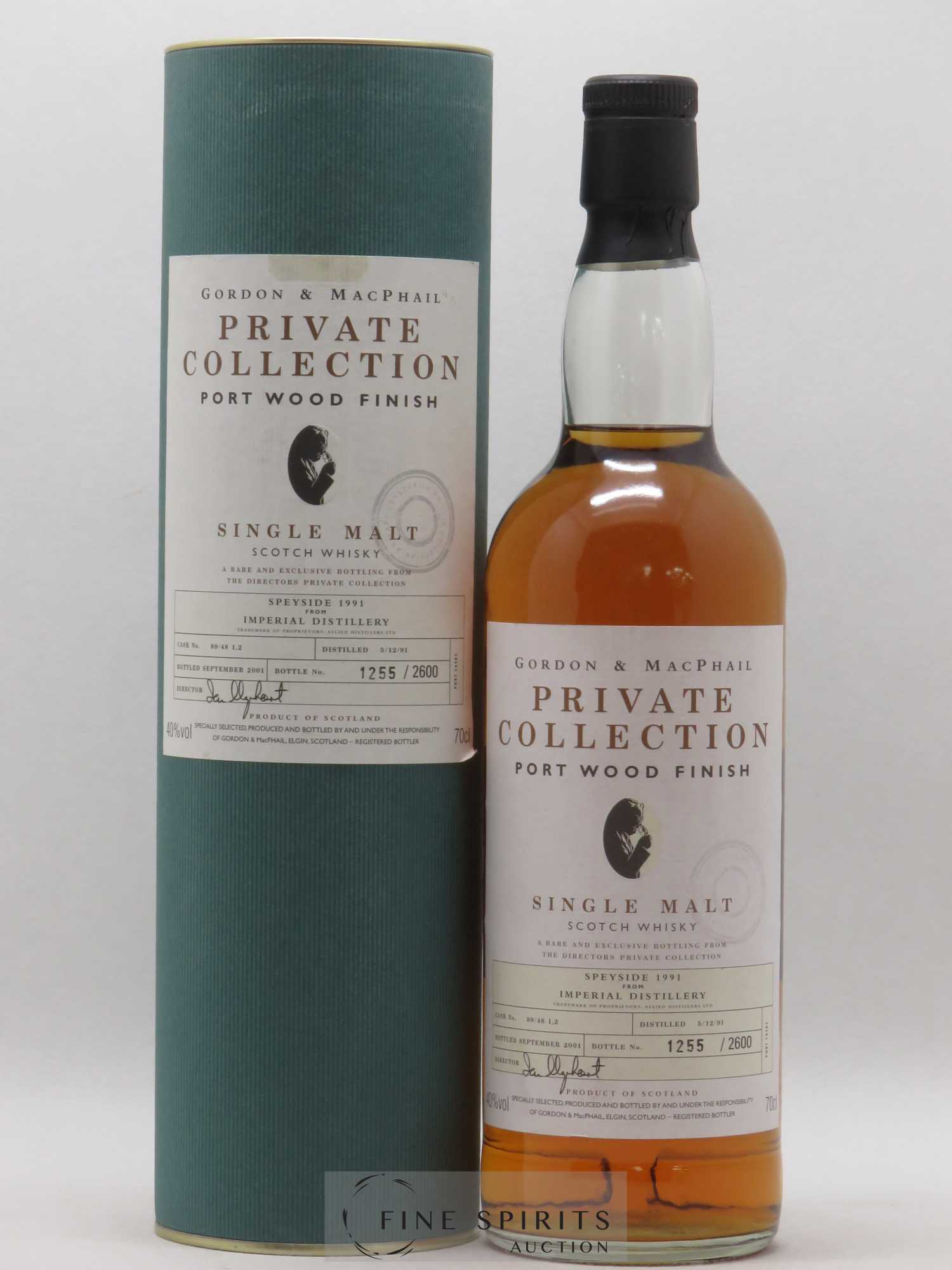 Imperial 1991 Gordon & MacPhail Port Wood Finish Limited Edition 2600 Bottles Private Collection - Lot de 1 bouteille - 0